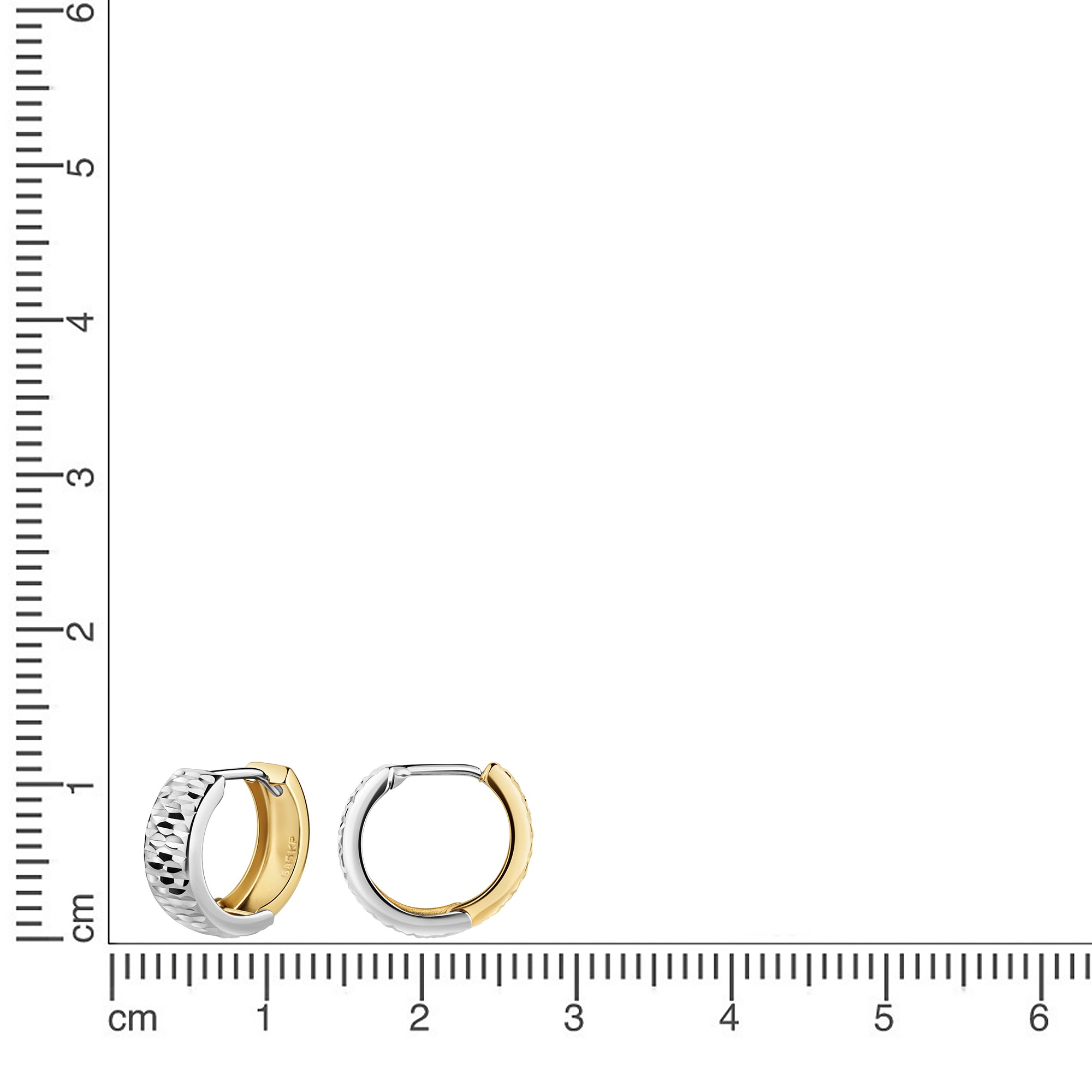 Fascination by Ellen K. Paar Creolen »585/- Gelbgold bicolor diamantiert«