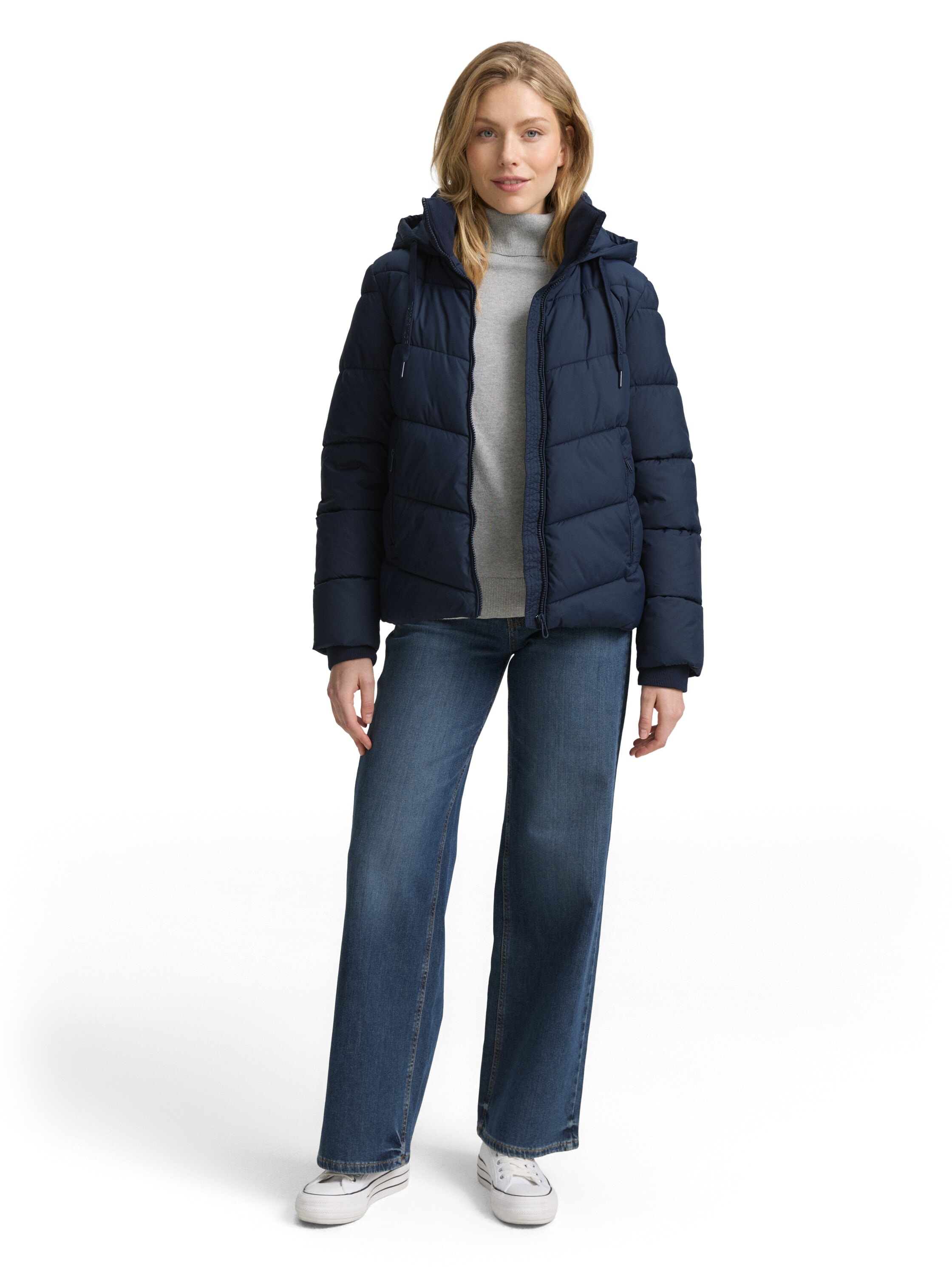 TOM TAILOR Steppjacke, mit Kapuze, mit Kapuze