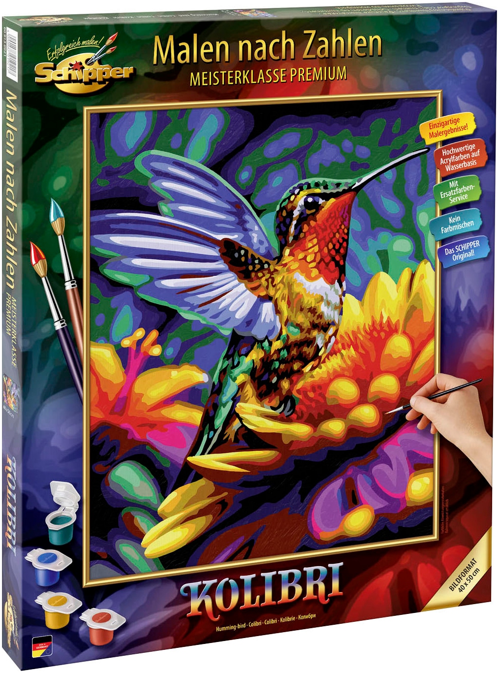 Schipper Malen nach Zahlen »Meisterklasse Premium, Kolibri«, Made in Germany