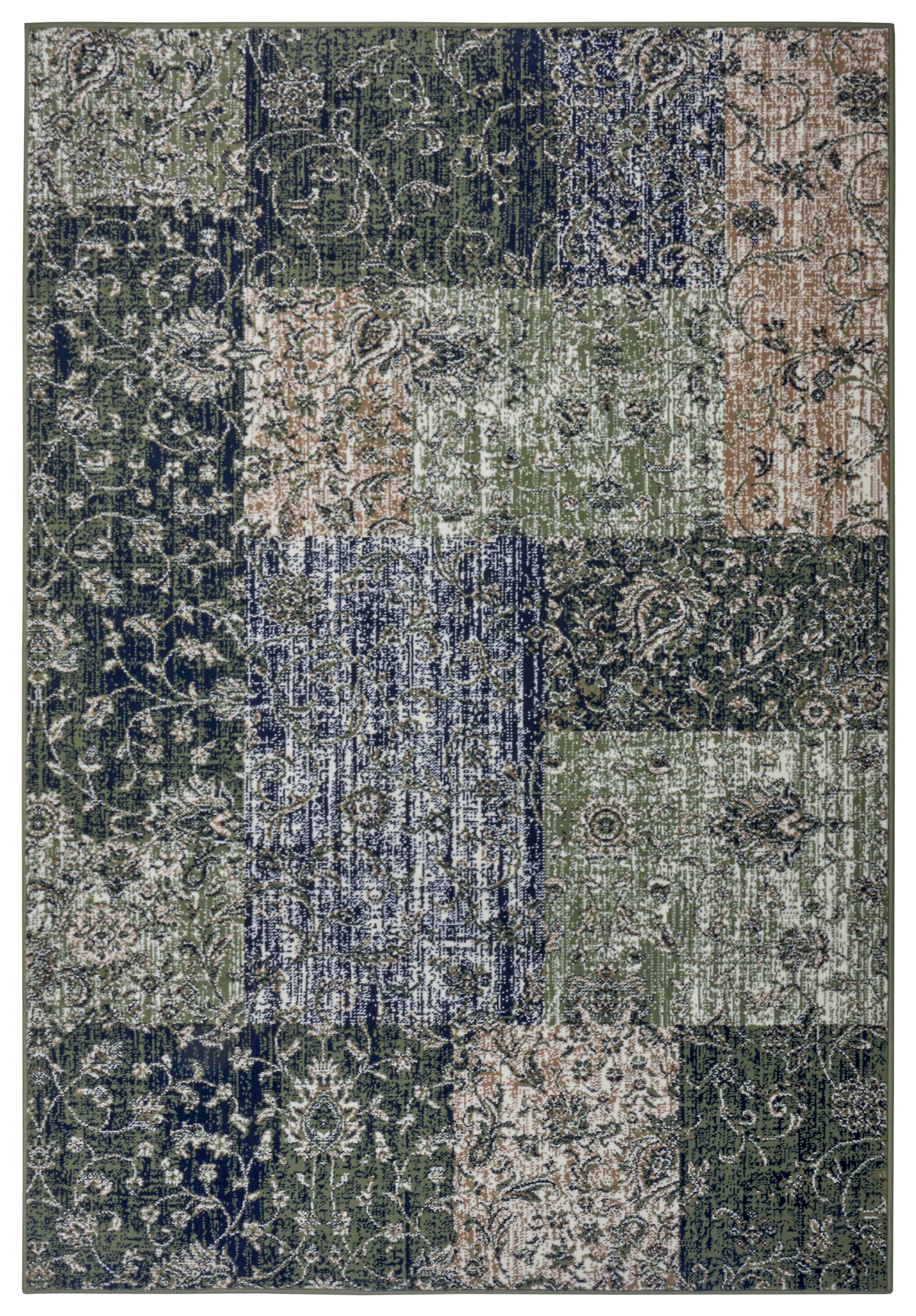 HANSE Home Teppich »Kirie«, rechteckig, 9 mm Höhe, Patchwork, Kurzflor, Teppichläufer, Modern, Vintage, Wohnzimmer, Flur