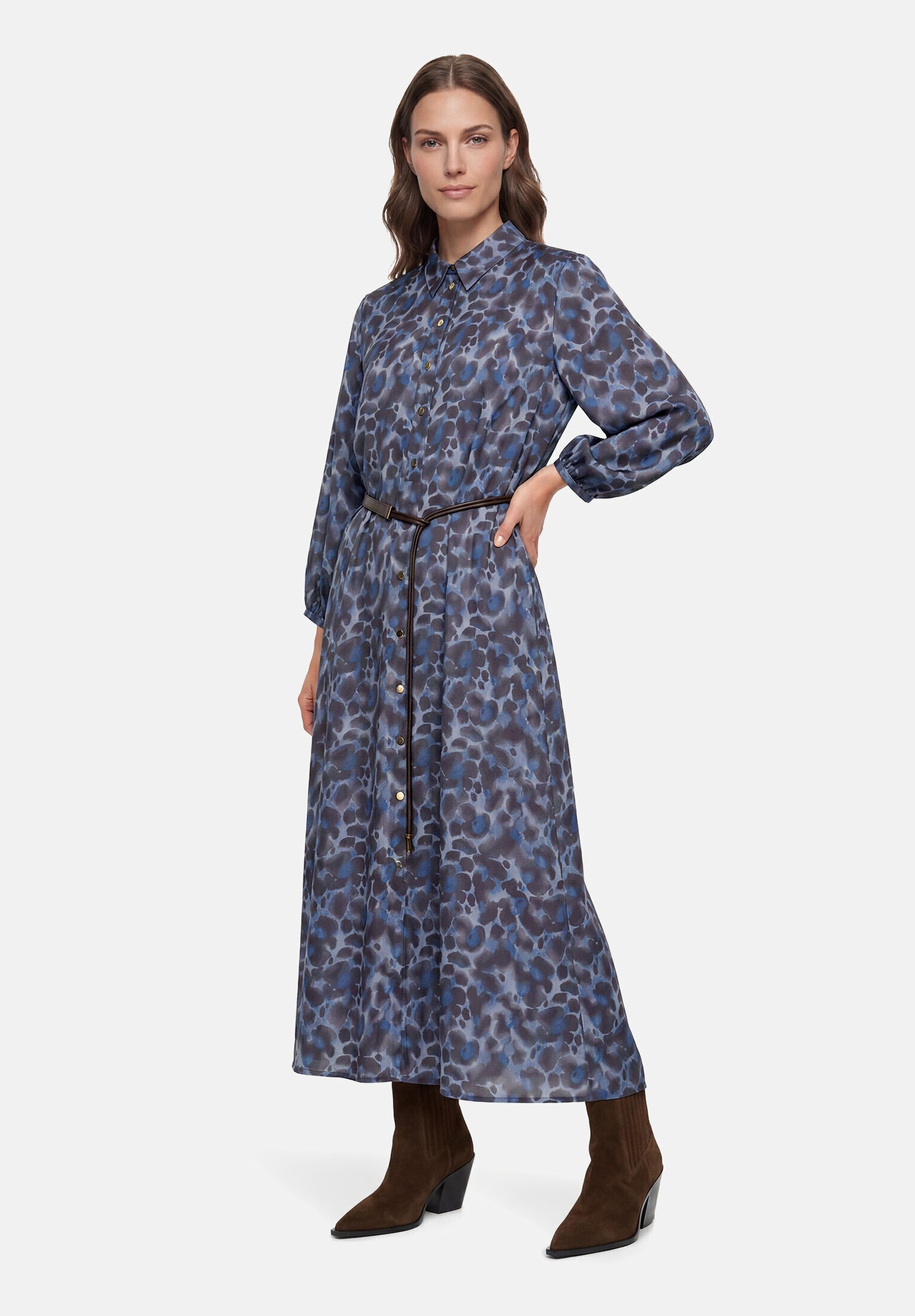 Betty Barclay Hemdblusenkleid »Damen mit Bindegürtel« Nahttasche