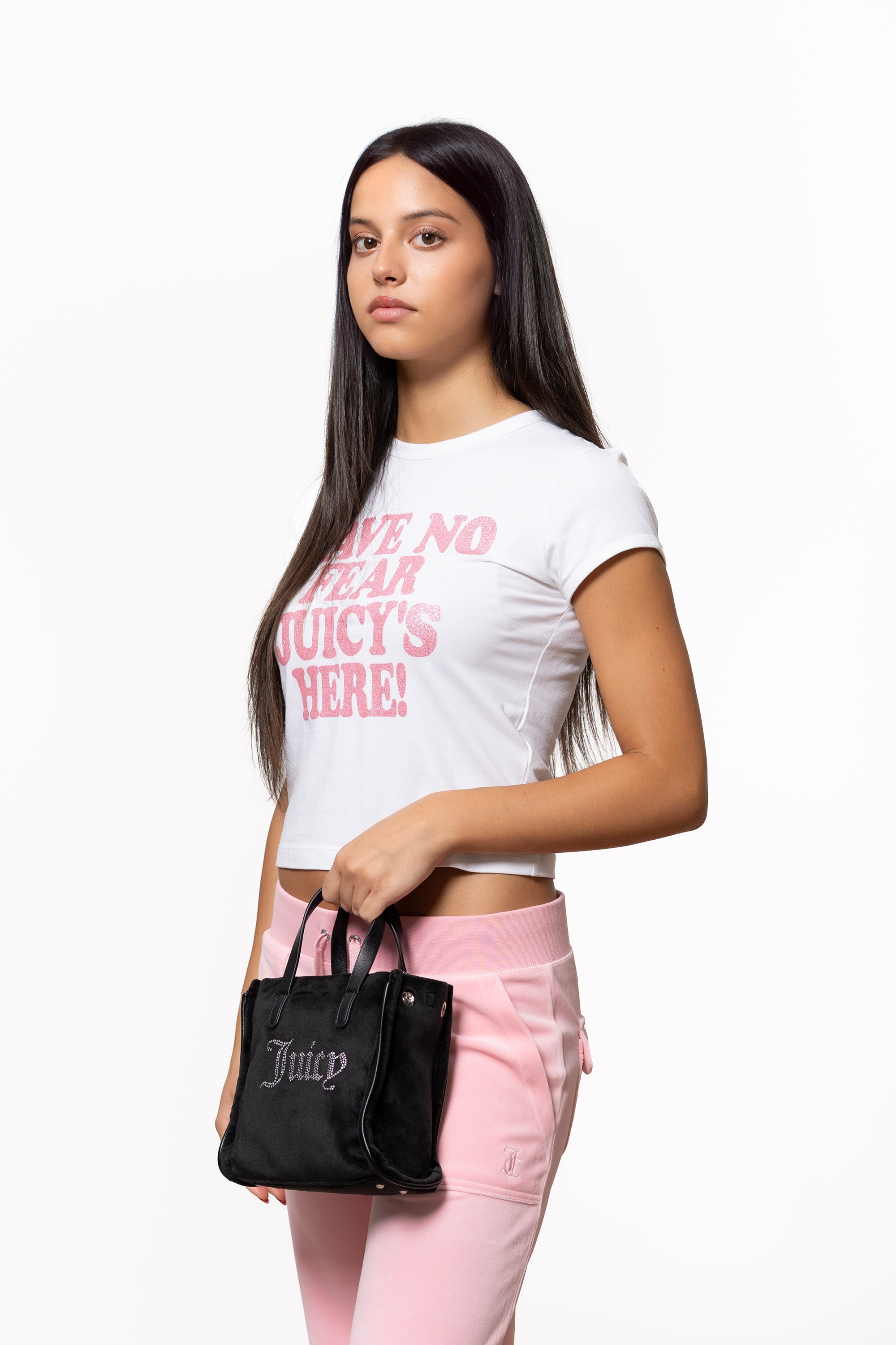 Juicy Couture Shopper »IRIS VELVET R. M. SHOPPING Damen« Handtasche Damen, Mini Bag, Abendtasche, Fashion, Lifestyle, Sale