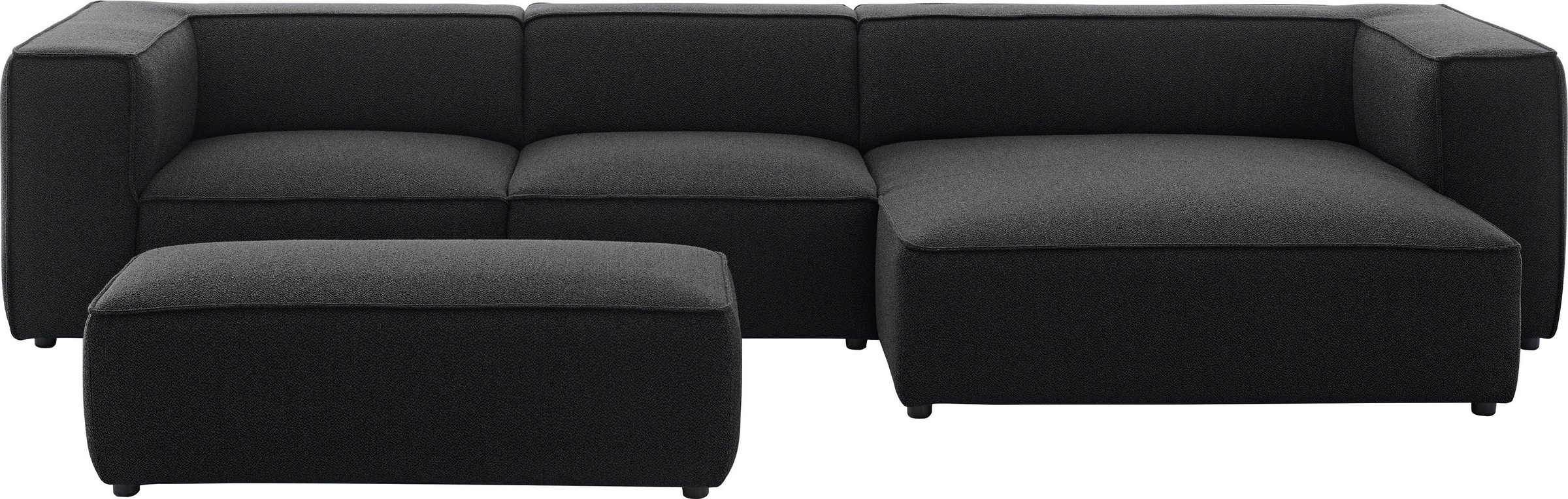 W.SCHILLIG Ecksofa »around-the-block«, mit eleganter Biese, mit Federkern, Breite 341 cm