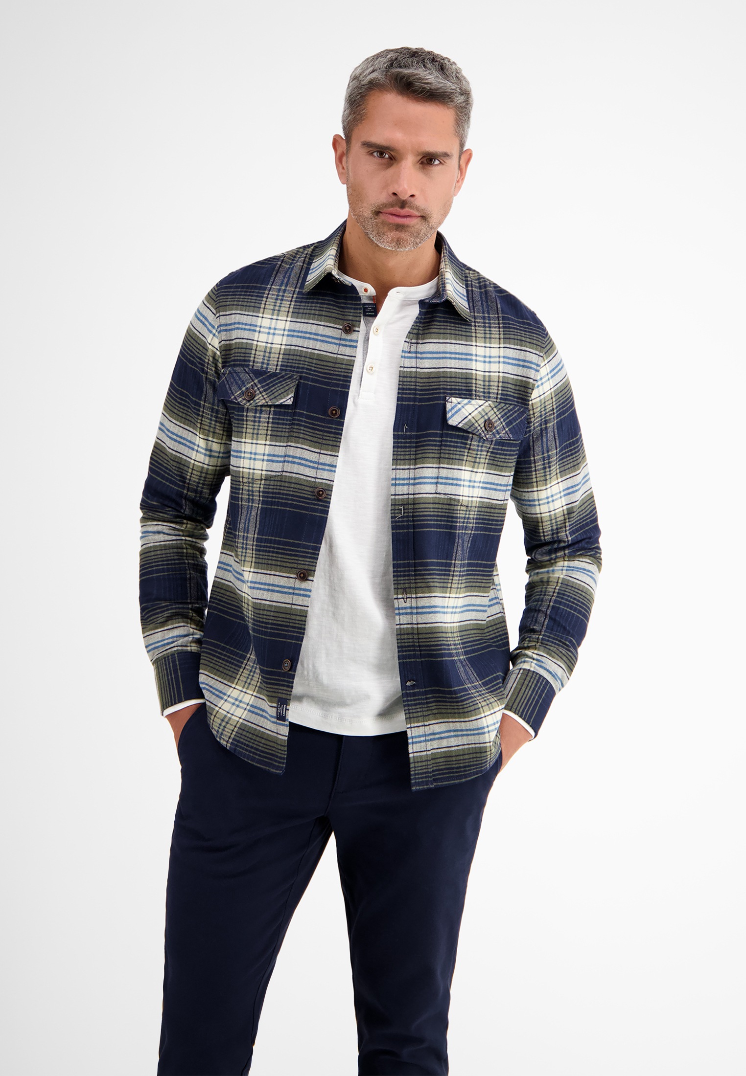 LERROS Flanellhemd »LERROS Lässiges Overshirt in Flanell-Check« kaufen