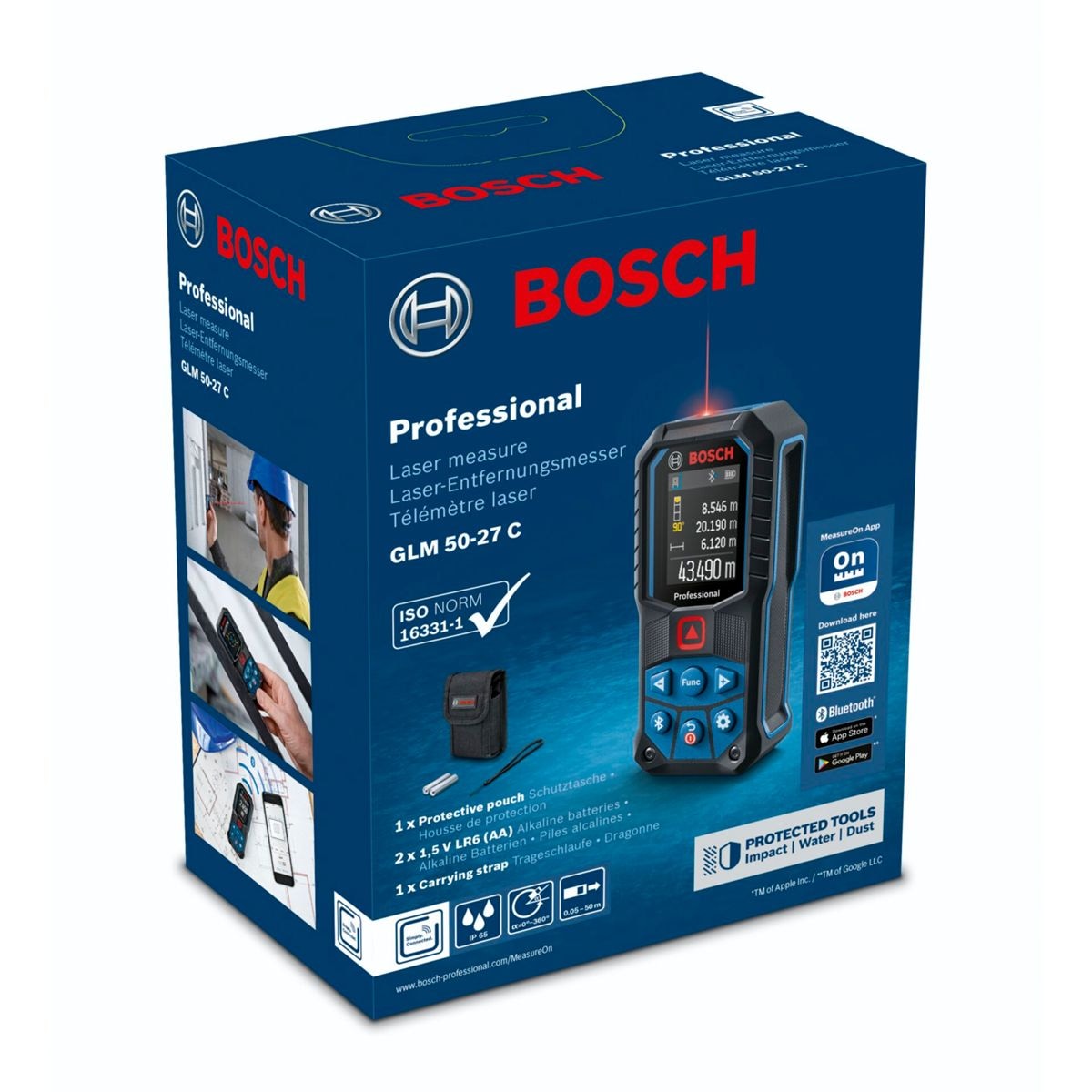 Bosch Professional Lasermessgerät »GLM 50-27C«, inkl. Batterien