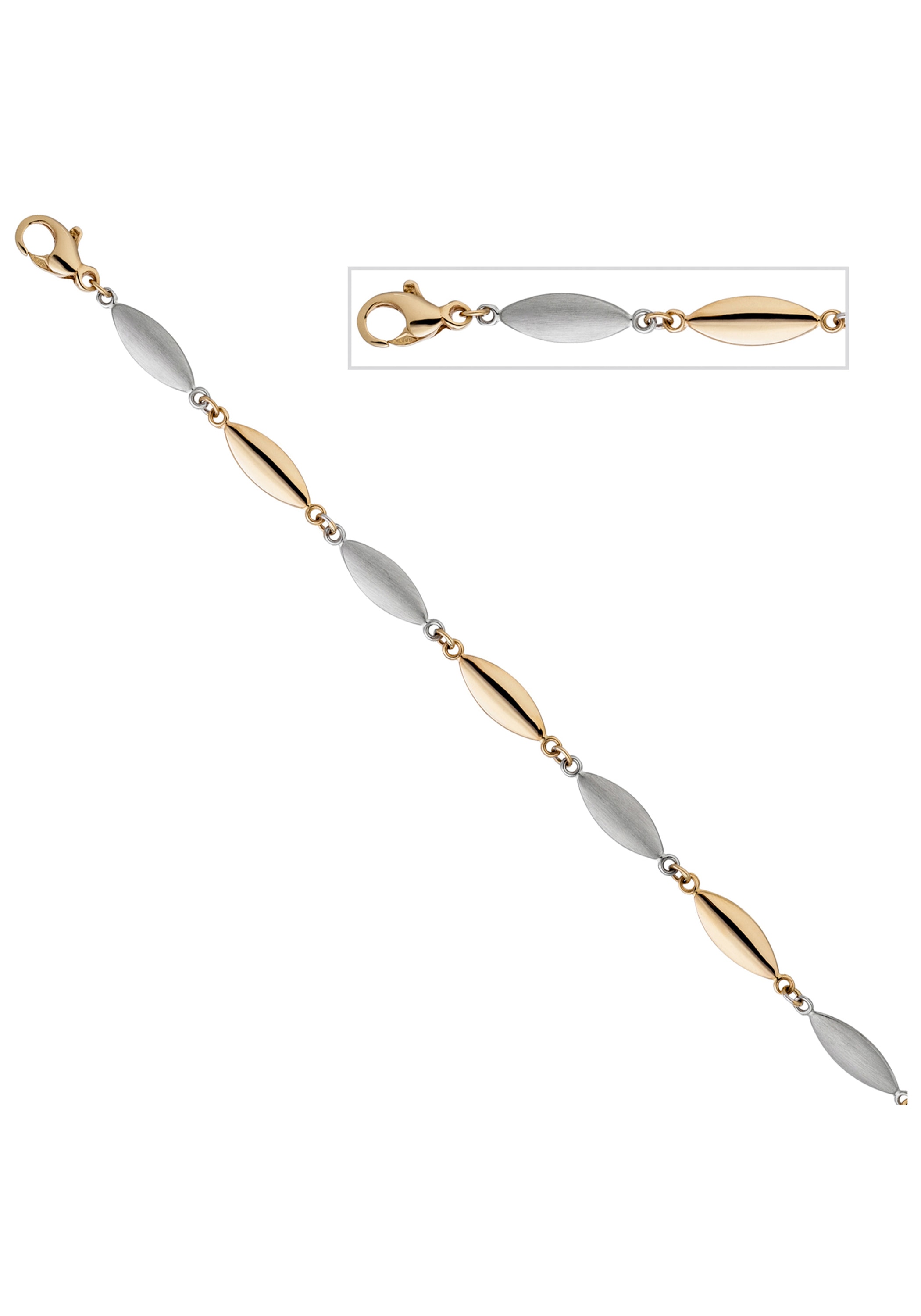 JOBO Goldarmband, 585 Gold bicolor