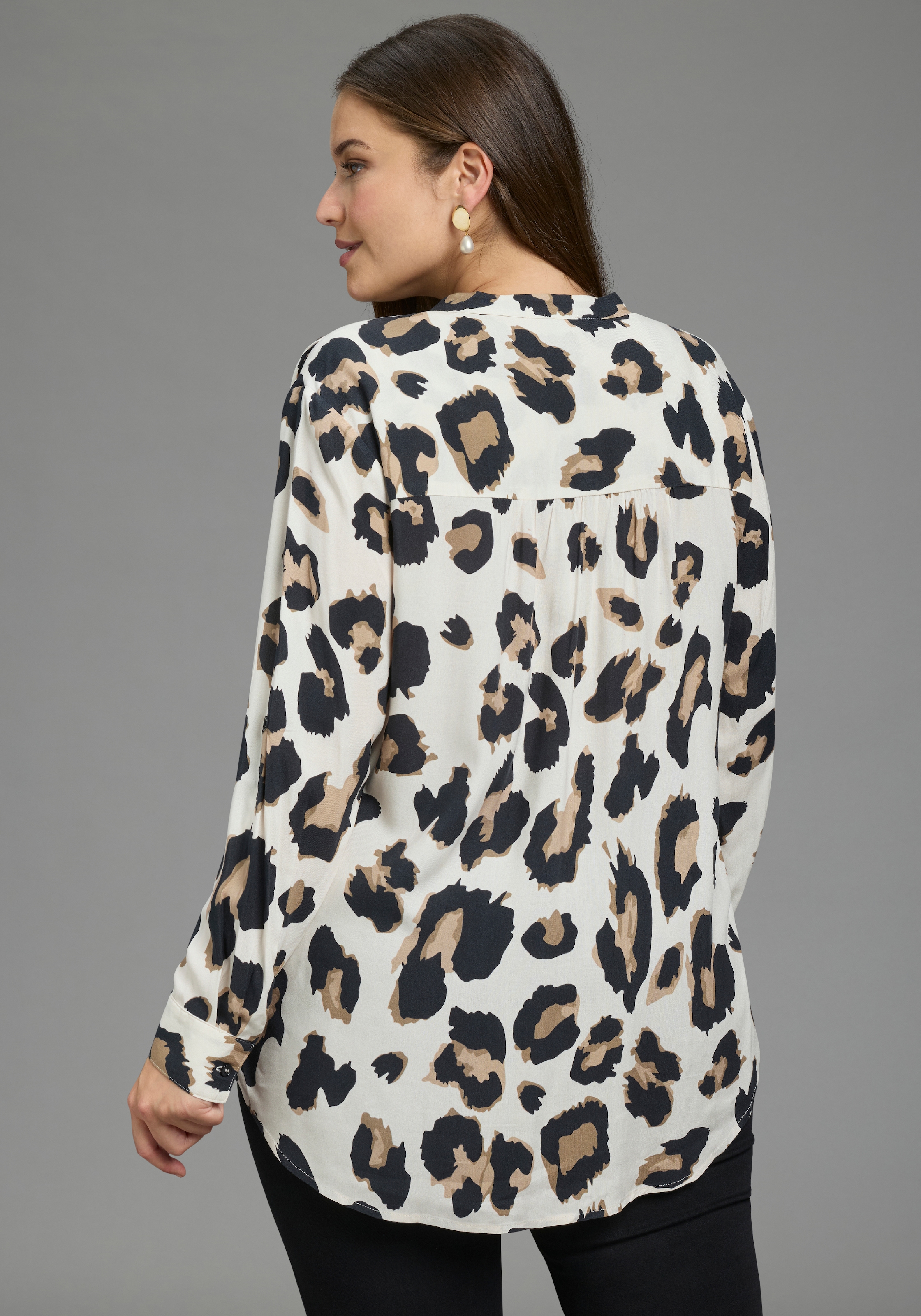 Laura Scott CURVE Longbluse »Große Größen« im Tunika Stil aus weicher Viskose