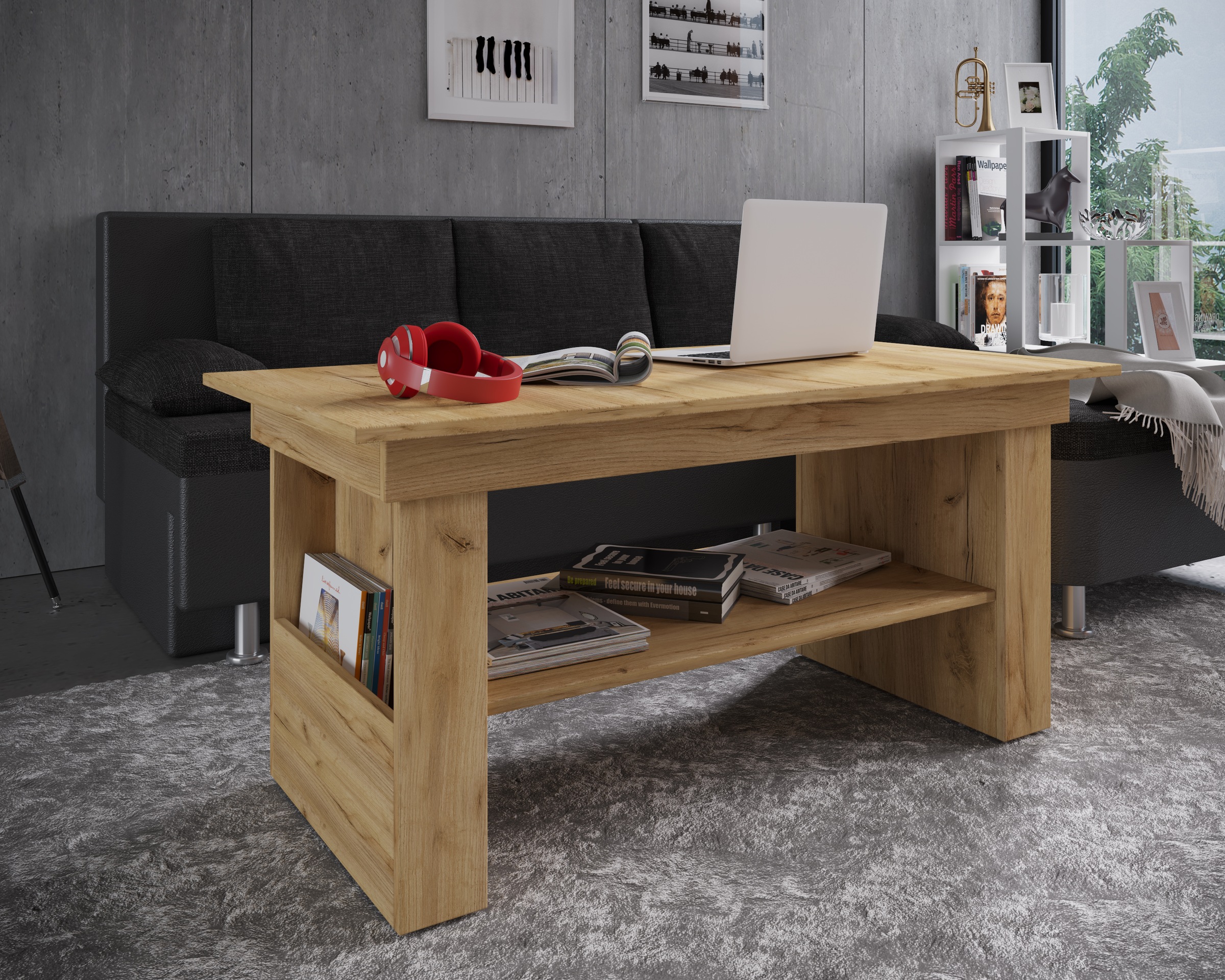 VCM Couchtisch "Holz Sofatisch Couchtisch Wohnzimmertisch Kobila", (Kobila) günstig online kaufen