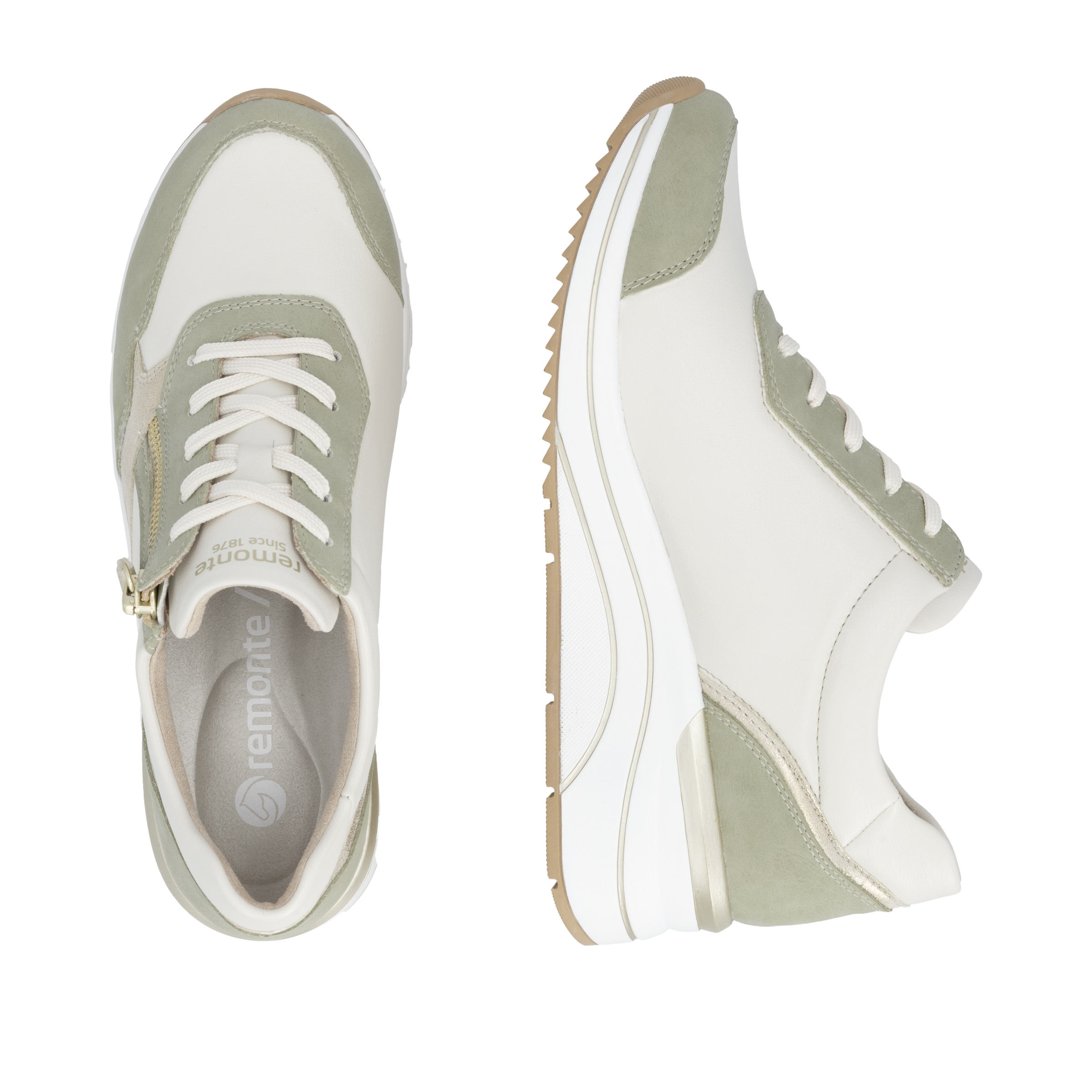 Remonte Keilsneaker  , Freizeitschuh, Halbschuh, Schnürschuh, vegane Verarbeitung
