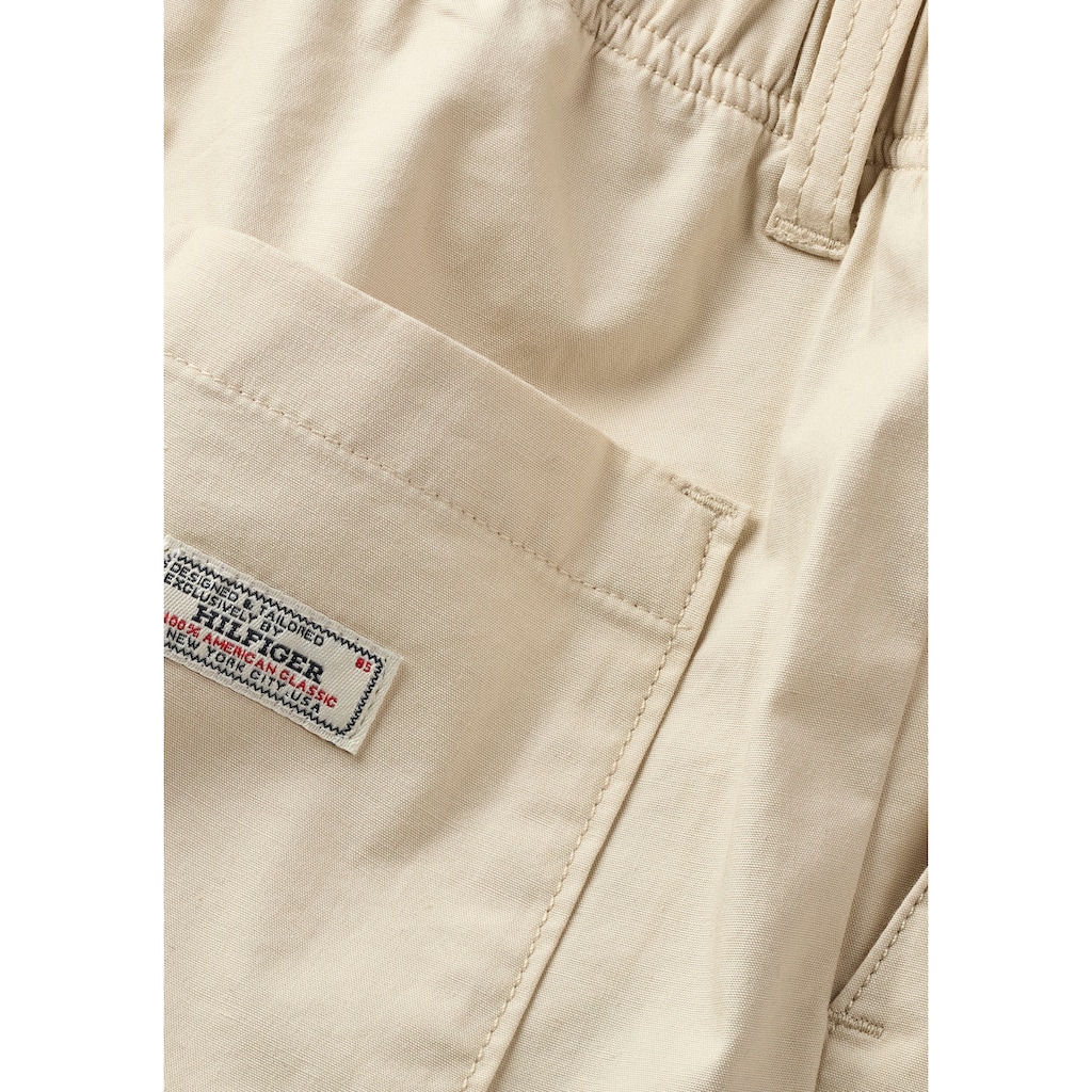 Tommy Hilfiger Schlupfhose »POPLIN LONG PANTS«, Baby bis 2 Jahre, Taillenbund auf Gummizug