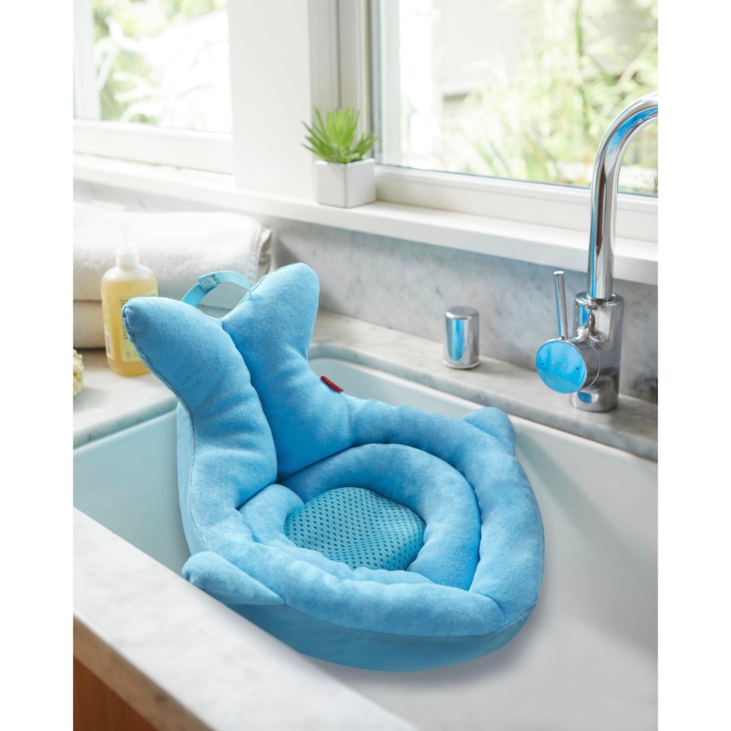 Skip Hop Babybadewanne »Gepolsterte Waschbecken-Badewanne, Moby, blau«