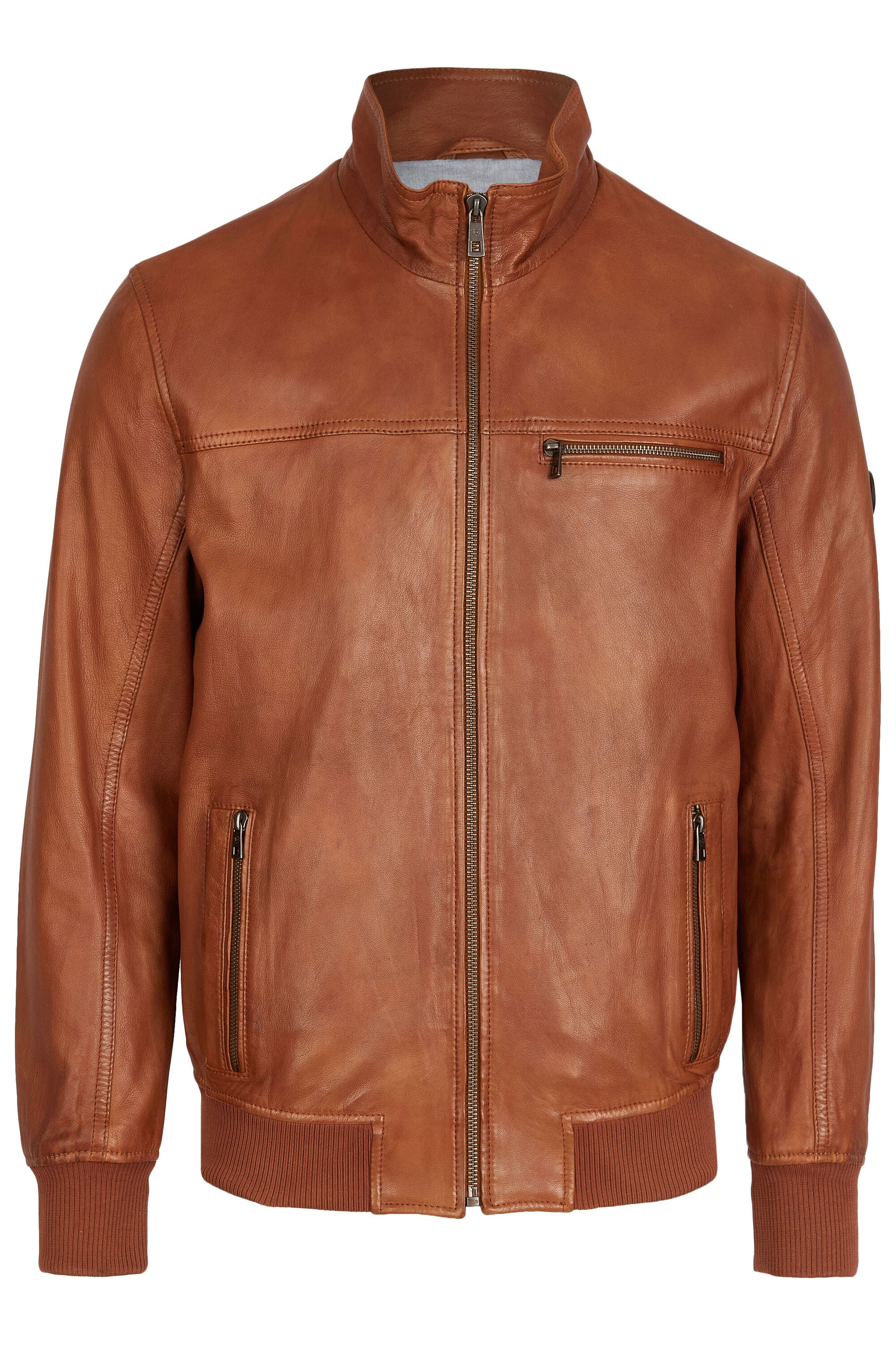 bugatti Collegejacke "BULEONARDO" ohne Kapuze mit Ziernähten