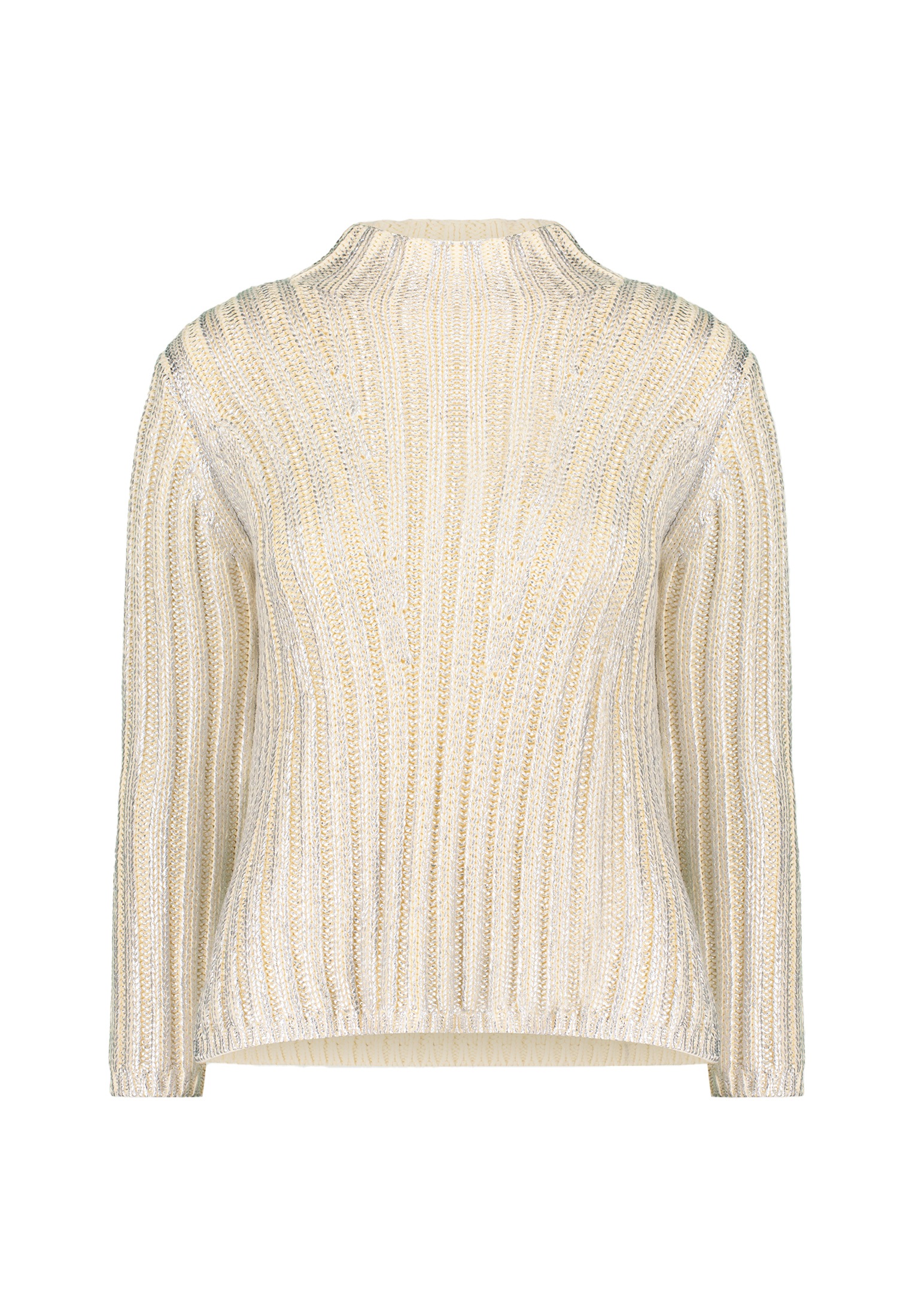 Zero Strickpullover "zero Pullover mit Silberglanz Effekt", (1 tlg.), struk günstig online kaufen