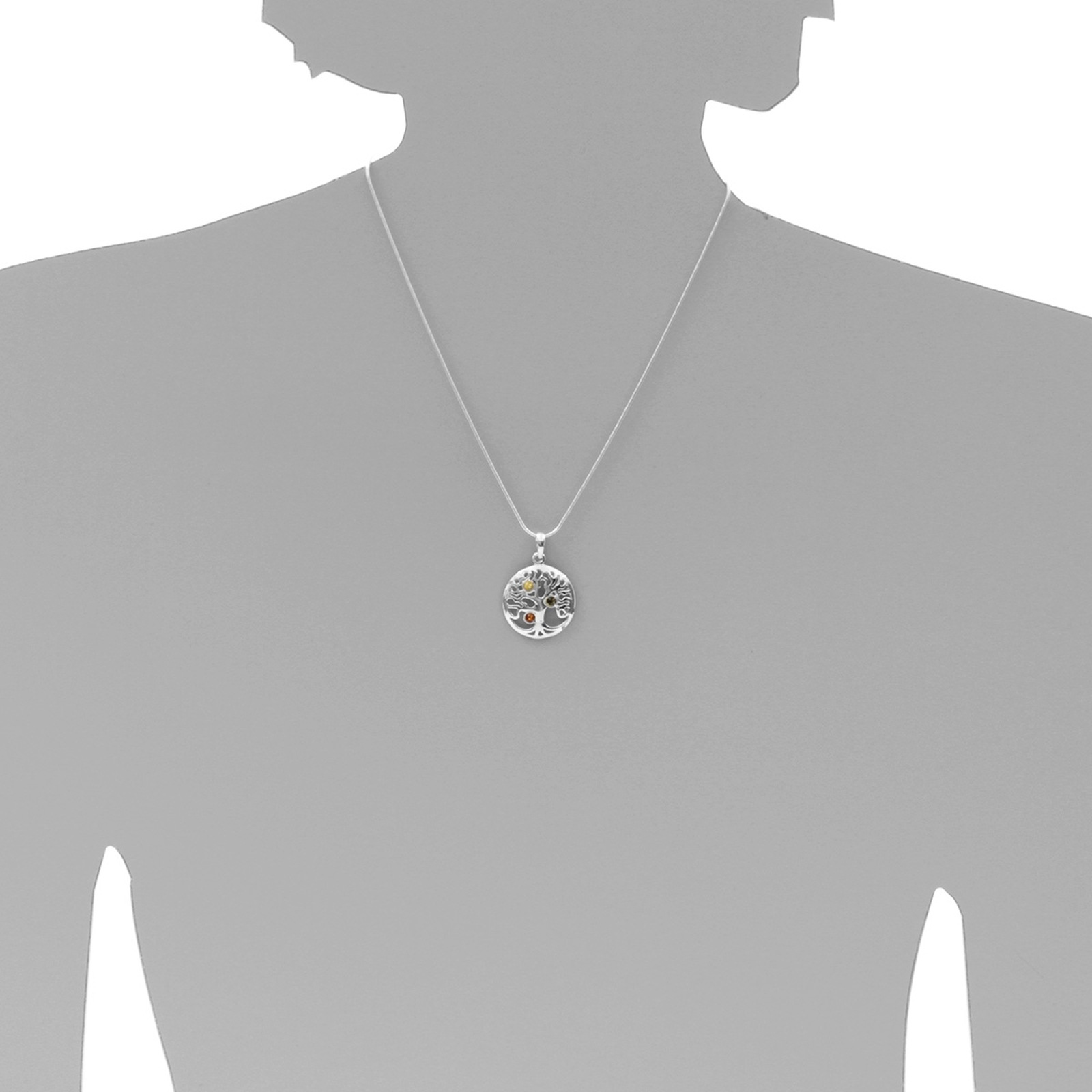 Ostsee-Schmuck Lebensbaum Necklace Silver 45cm 2