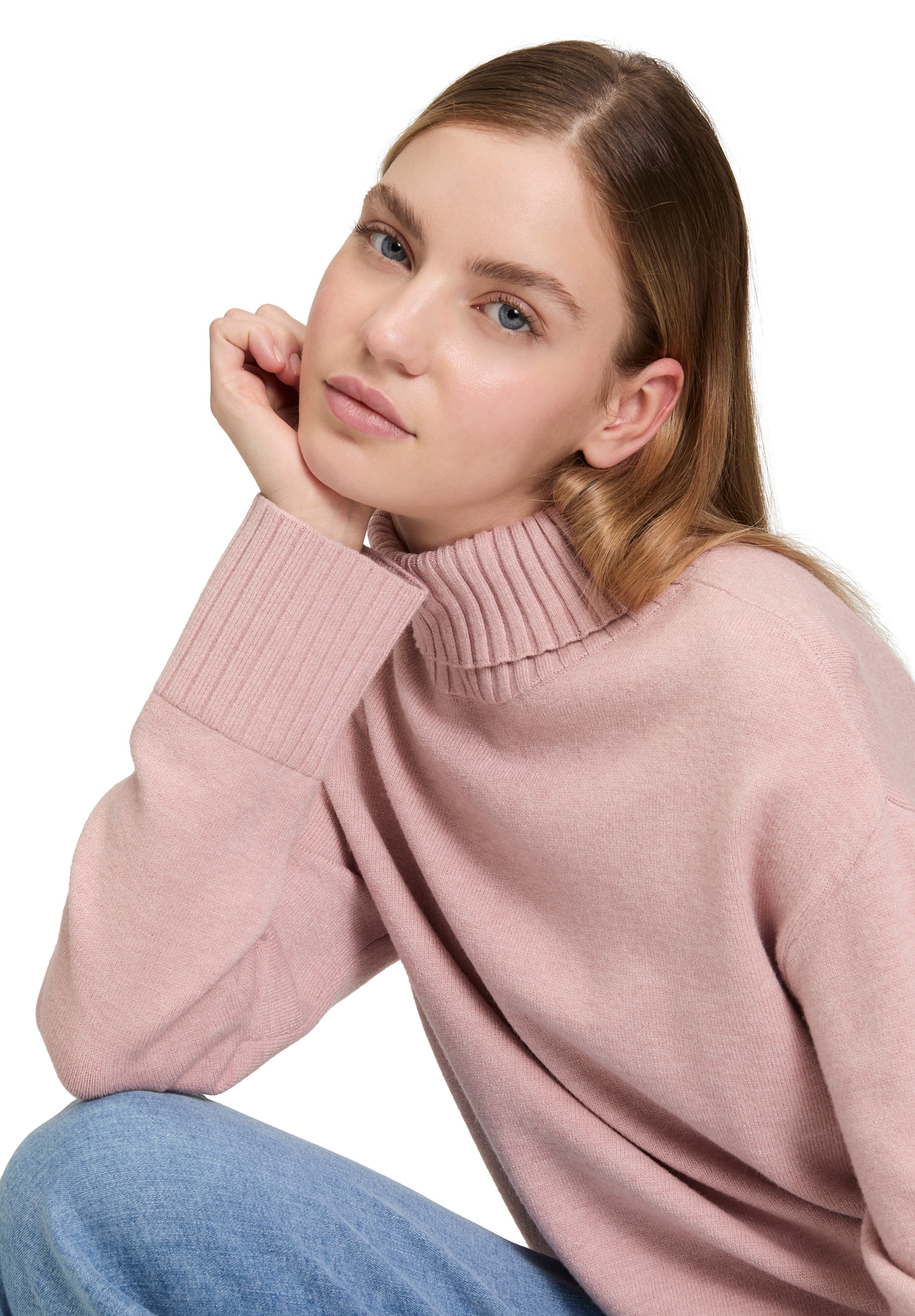 Betty Barclay Strickpullover »Betty Barclay Damen Feinstrickpullover mit hohem Kragen« 1 Stk. tlg.