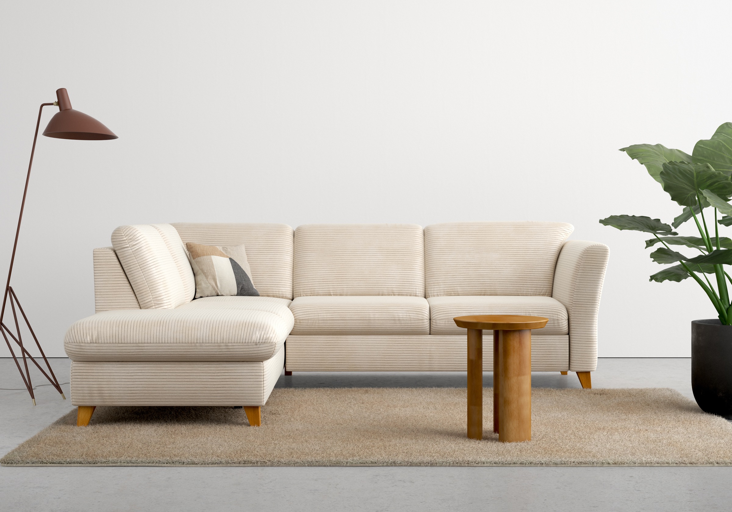 Home affaire Ecksofa »Trelleborg L-Form« wahlweise mit Bettfunktion und Bettkasten, inkl. Federkern-Polsterung