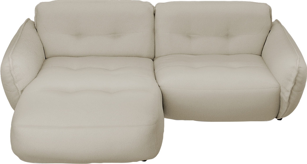 BETYPE Ecksofa »Be Fluffy«, Softes Sitzgefühl, moderne Kedernaht, hochwertiger Bezug