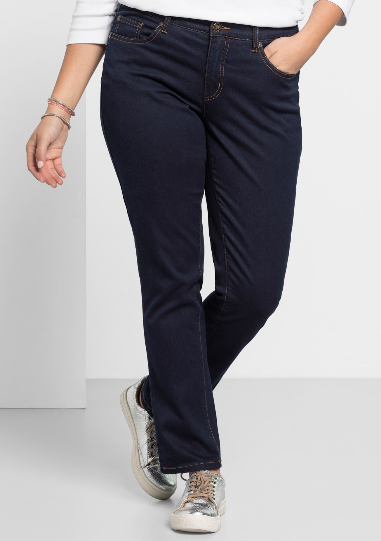 Sheego Stretch-Jeans, (1 tlg.) günstig online kaufen