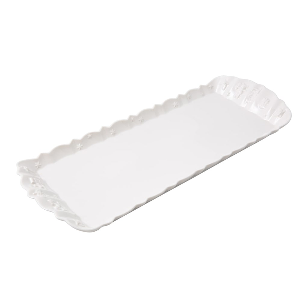 Villeroy & Boch Servierplatte »Königskuchenplatte Toy's Delight Royal Classic 40 x 16 cm weiß«