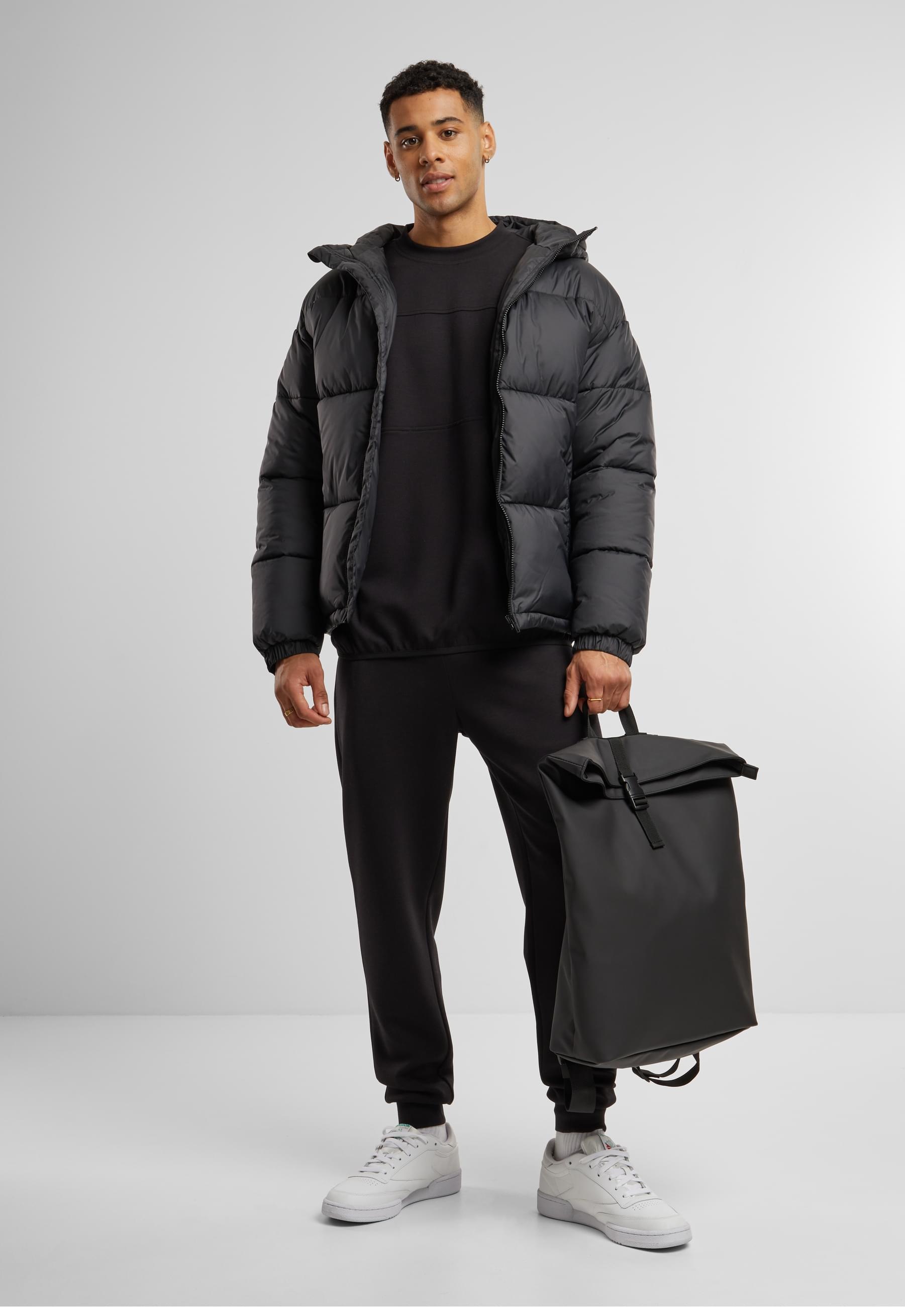 URBAN CLASSICS Rundhalspullover »Urban Classics Scuba Zip Pocket Crew«, (1 tlg.)
