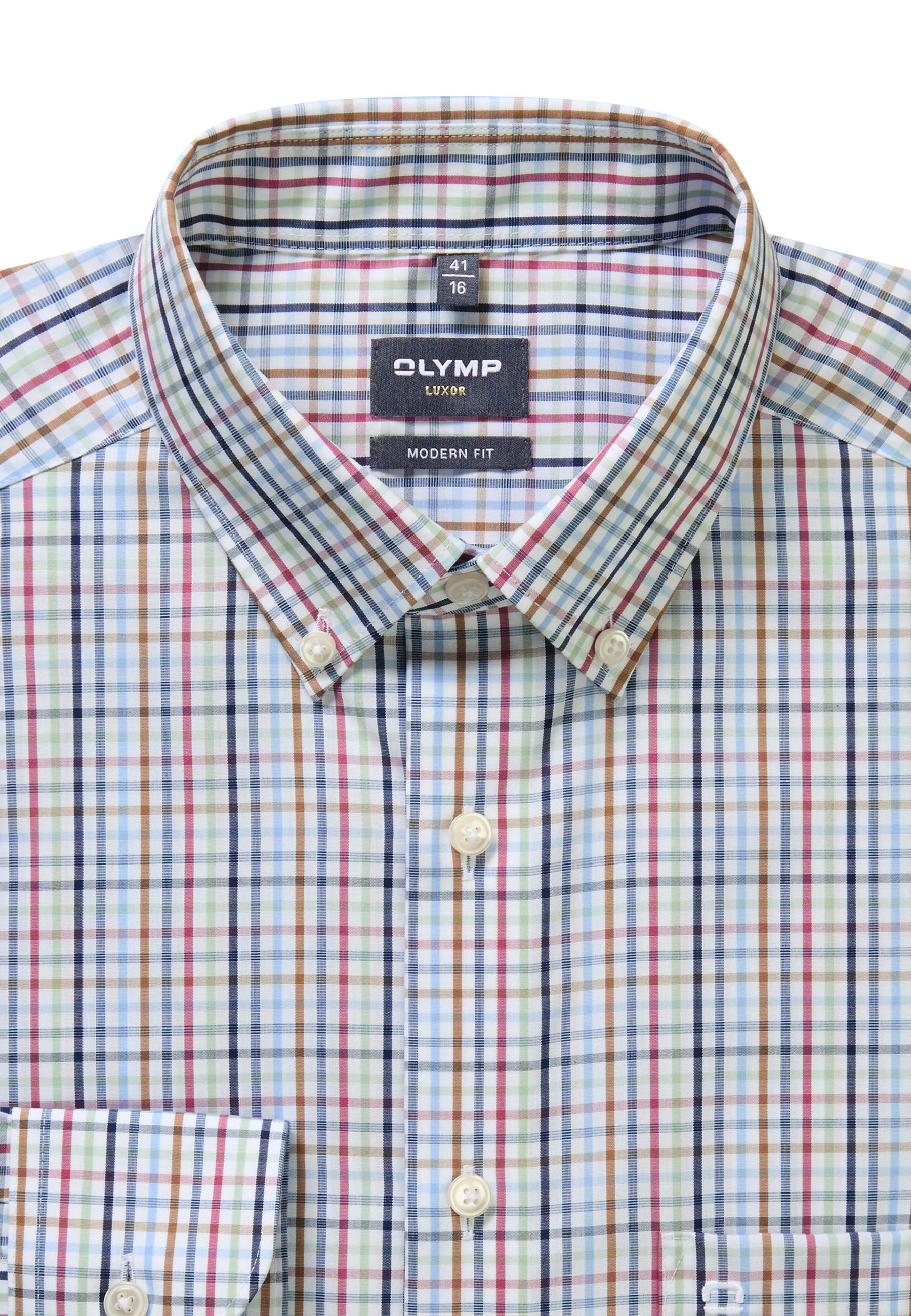 OLYMP Businesshemd »OLYMP Luxor, modern fit, Button-down«