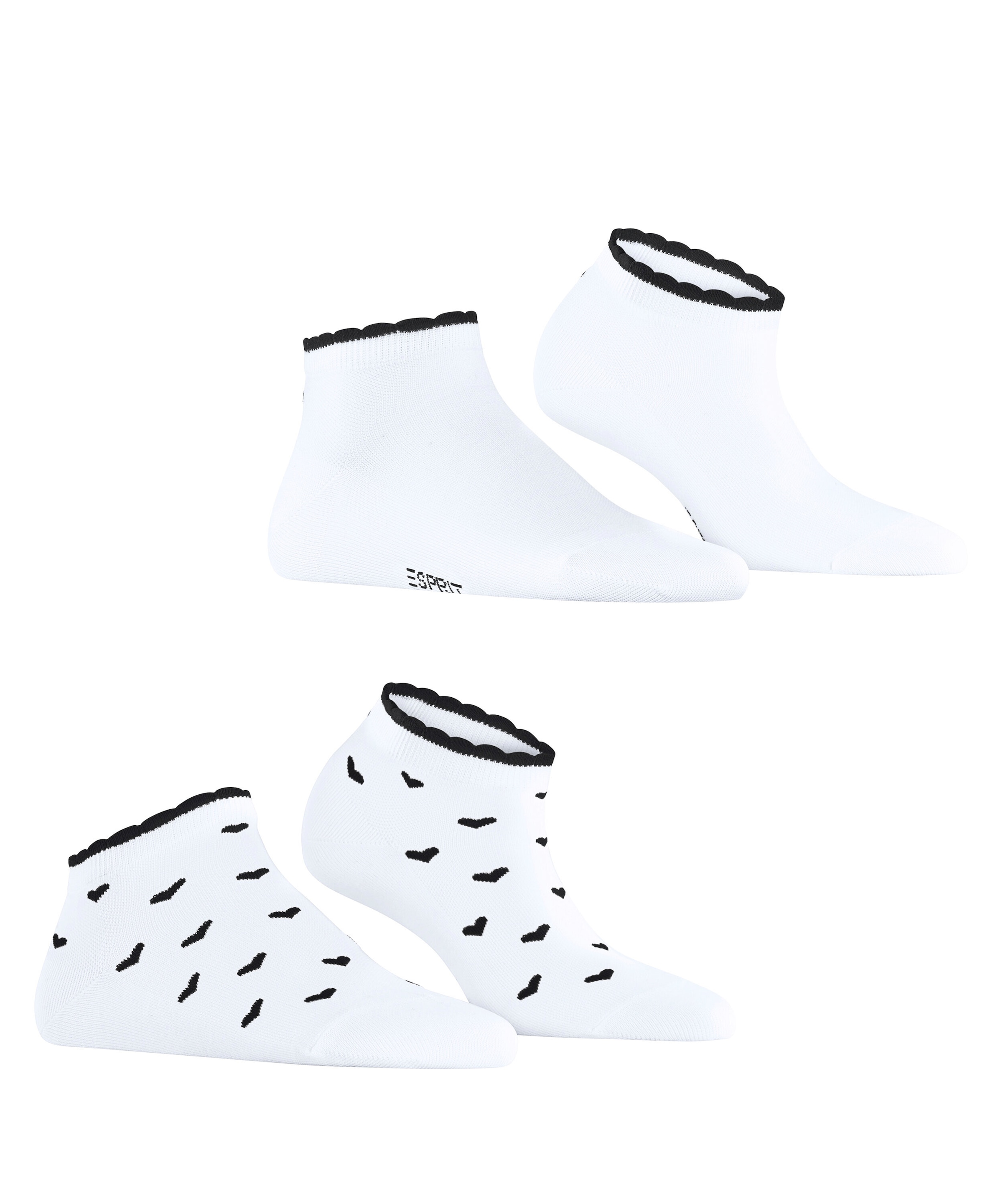 Esprit Sneakersocken »Little Hearts 2-Pack« 2 Stk. tlg.