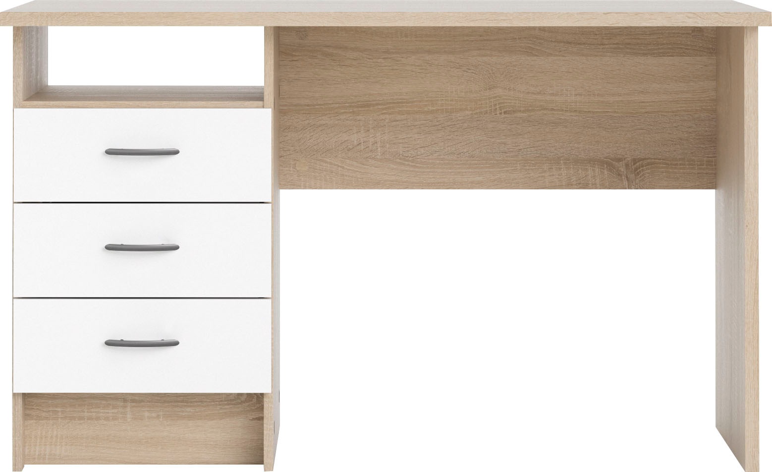 INOSIGN Schreibtisch »Function Plus, Arbeitstisch, Bürotisch«, Computertisch mit 3 Schubladen, Breite 120 cm, Tiefe 48 cm