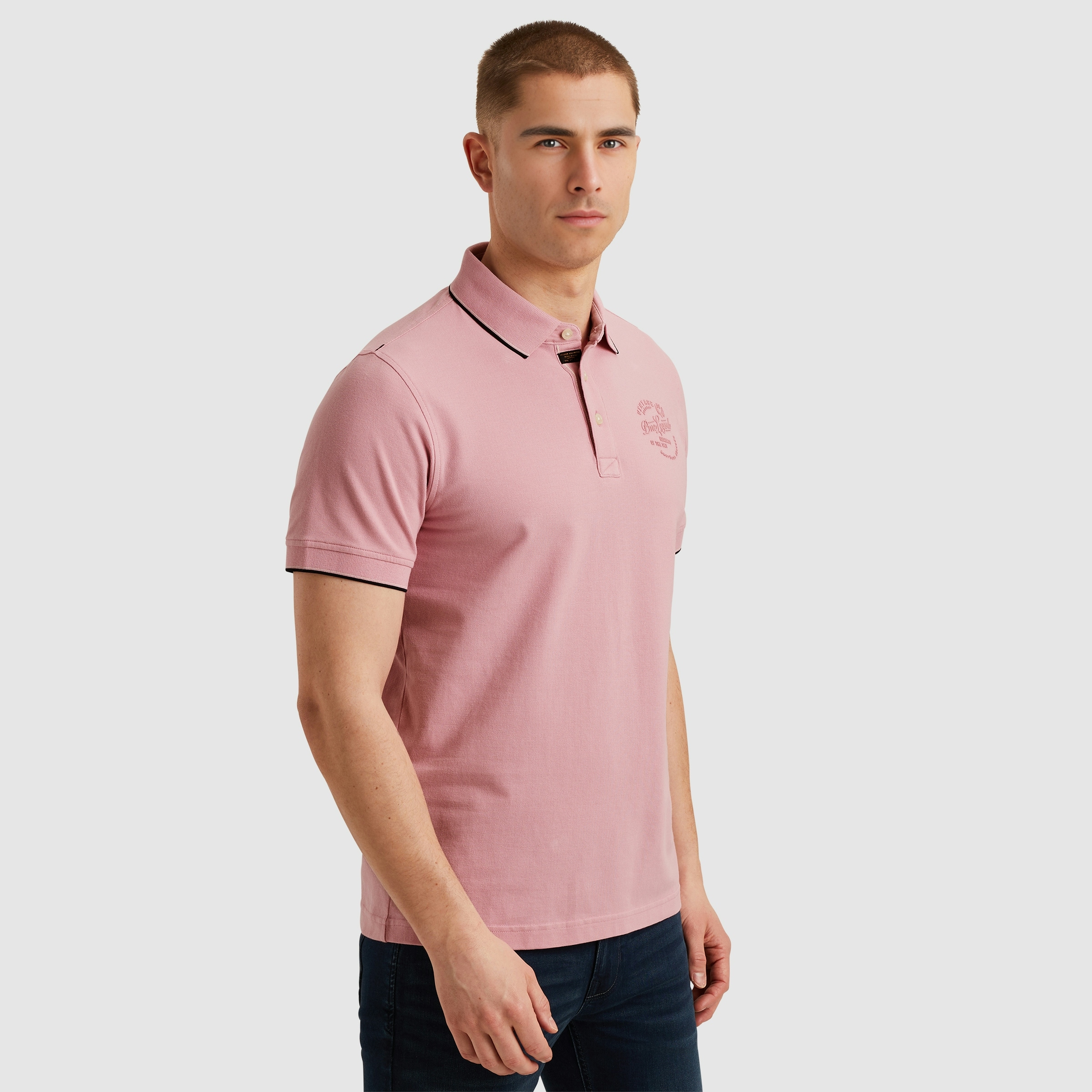 PME LEGEND Poloshirt »Short sleeve polo stretch pique package«, mit Schriftzug