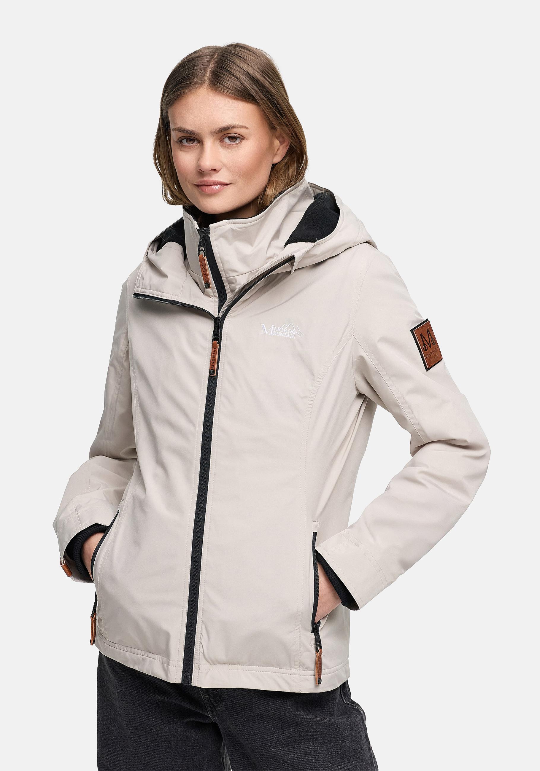 Marikoo Outdoorjacke "Erdbeere" mit Kapuze sportliche Funktionsjacke mit Kapuze