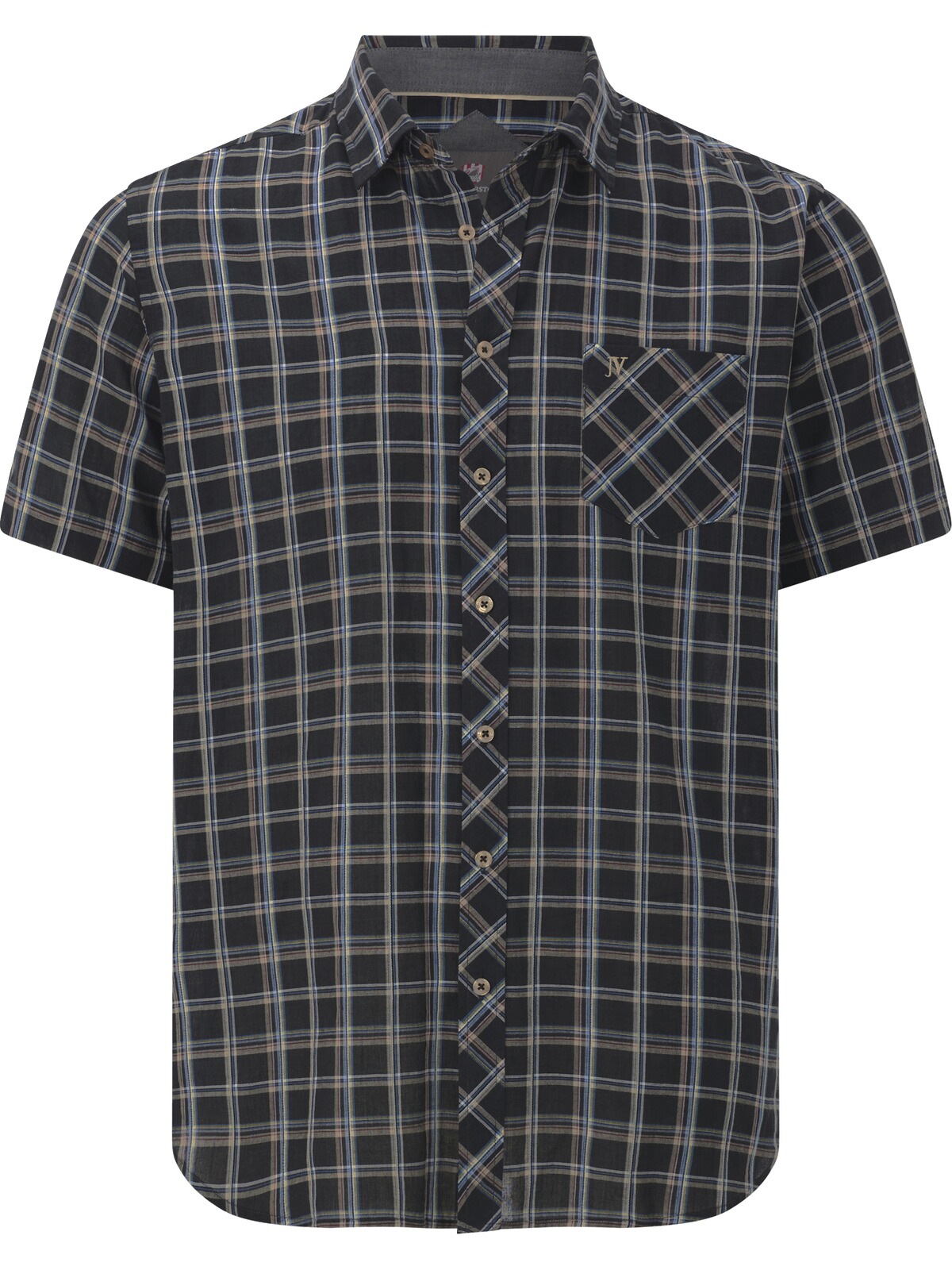 Jan Vanderstorm Karohemd "Kurzarmhemd GJAADE" günstig online kaufen