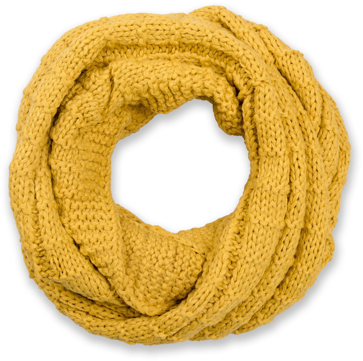 styleBREAKER Strickschal "Strick Loop mit Karomuster" 1 Stk.