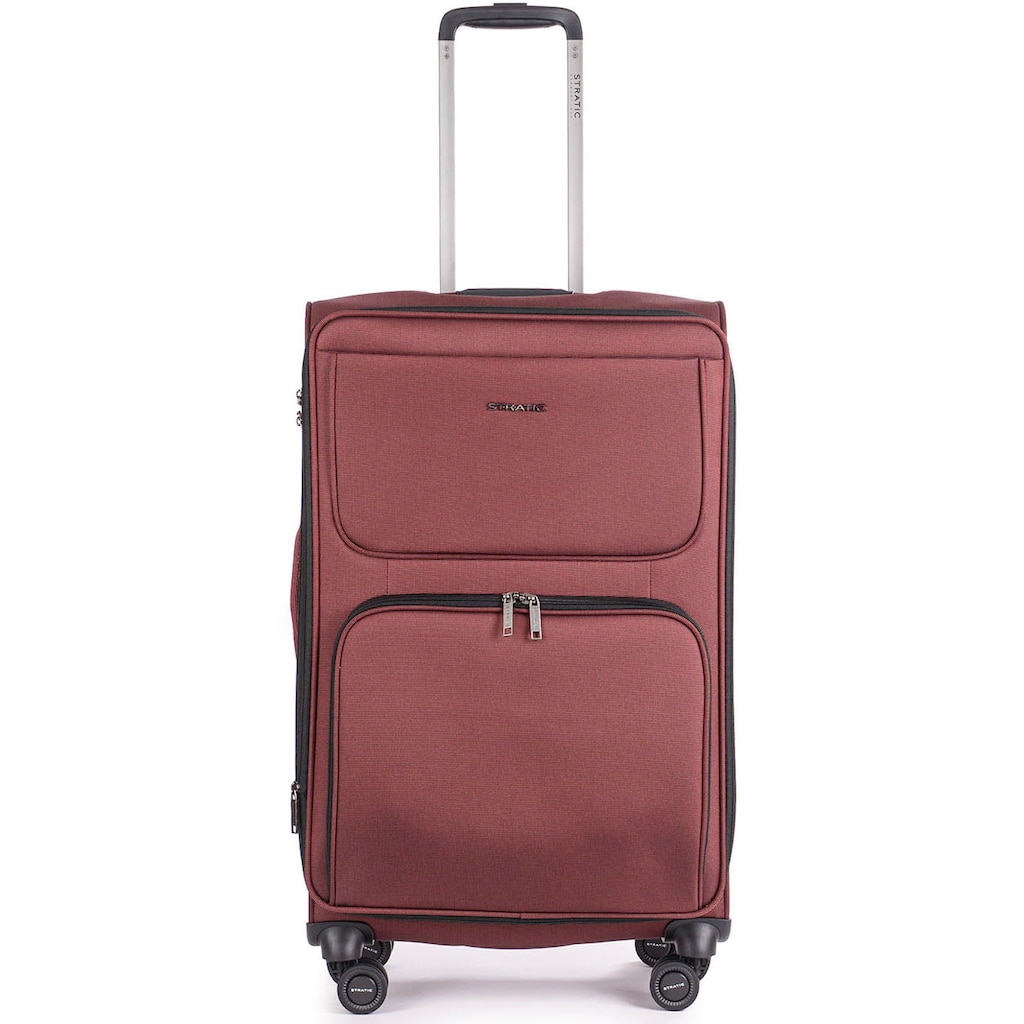 Stratic Weichgepäck-Trolley »Bendigo Light + M, redwine«, 4 Rollen