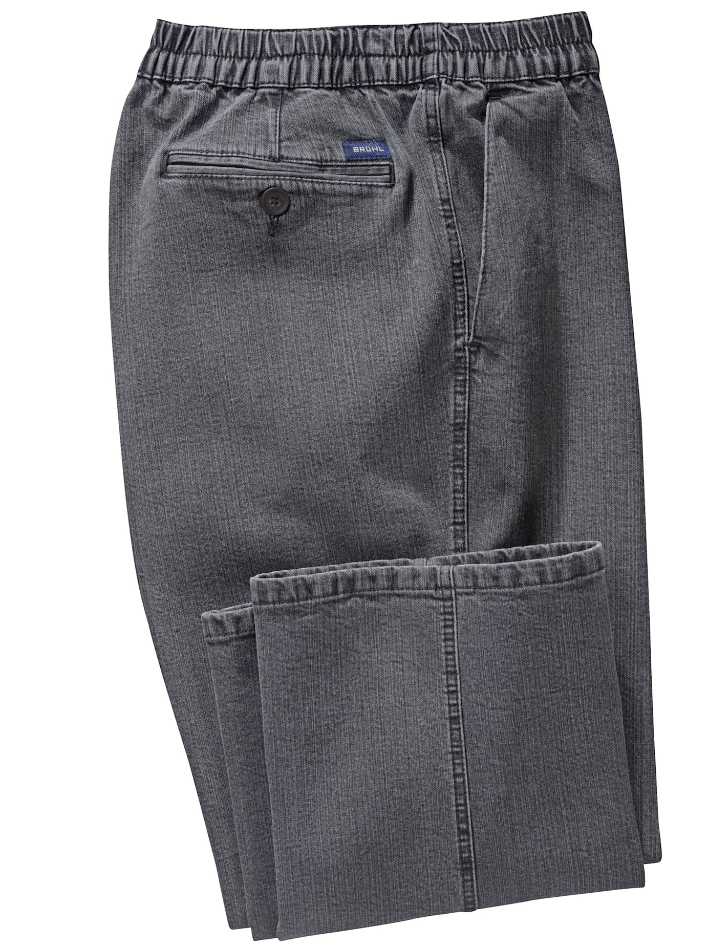Herren Bequeme Jeans, grau, Gr. 26, unifarben, 98% Baumwolle, 2% Elasthan, Jeans