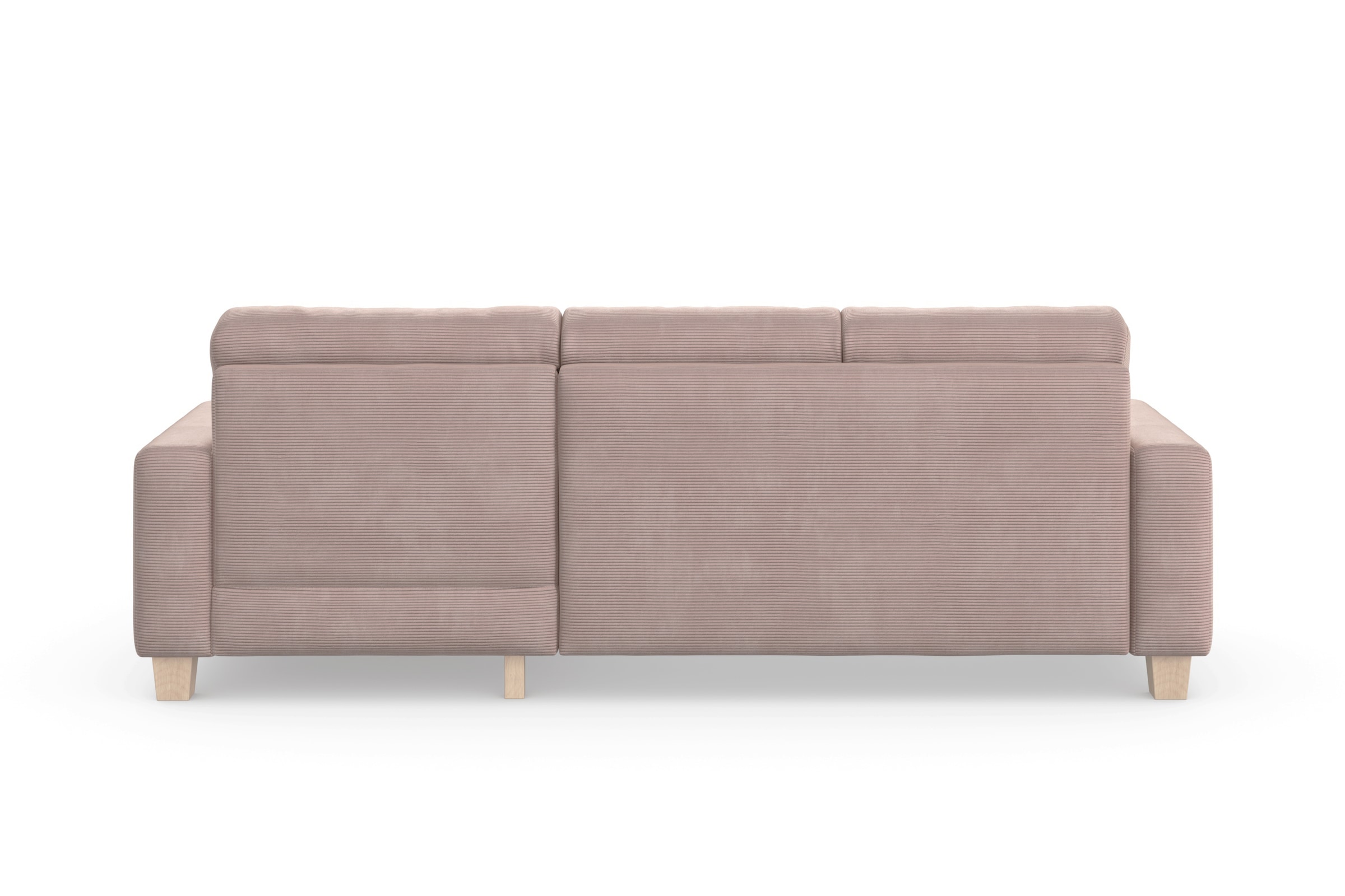 Home affaire Ecksofa »Summer L-Form«, mit Recamiere, mit oder ohne Bettfunktion und Bettkasten, Cord-Bezug