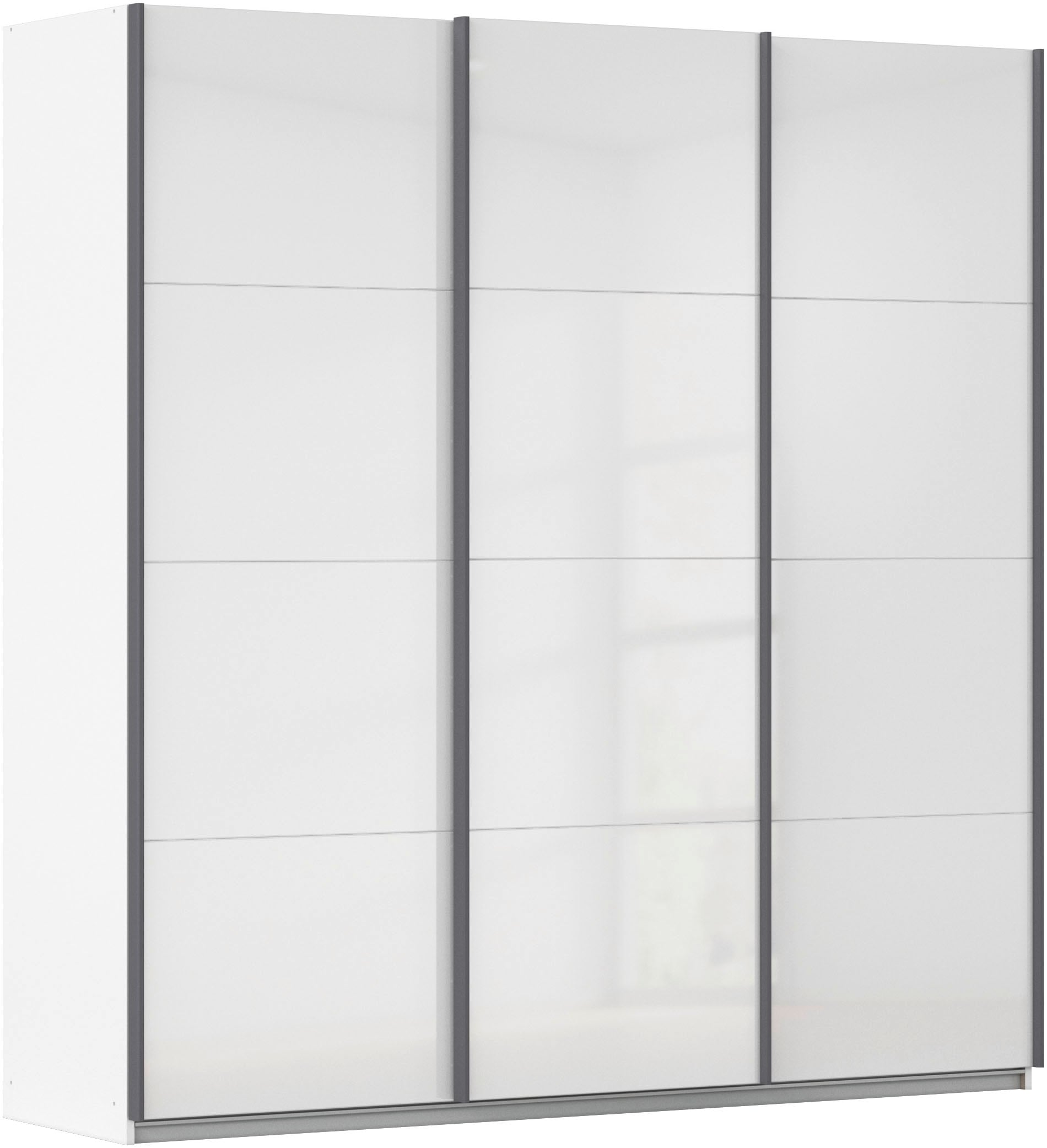 OTTO home Schwebetürenschrank "Kleiderschrank Schrank Garderobe AGORDO mit Dekor- oder Hochglanzfront" Breiten 203/271/315/360 cm in drei Griff-Farben - NEU: Farbe SCHWARZ, in 4 Breiten und 2 Höhen MADE IN GERMANY