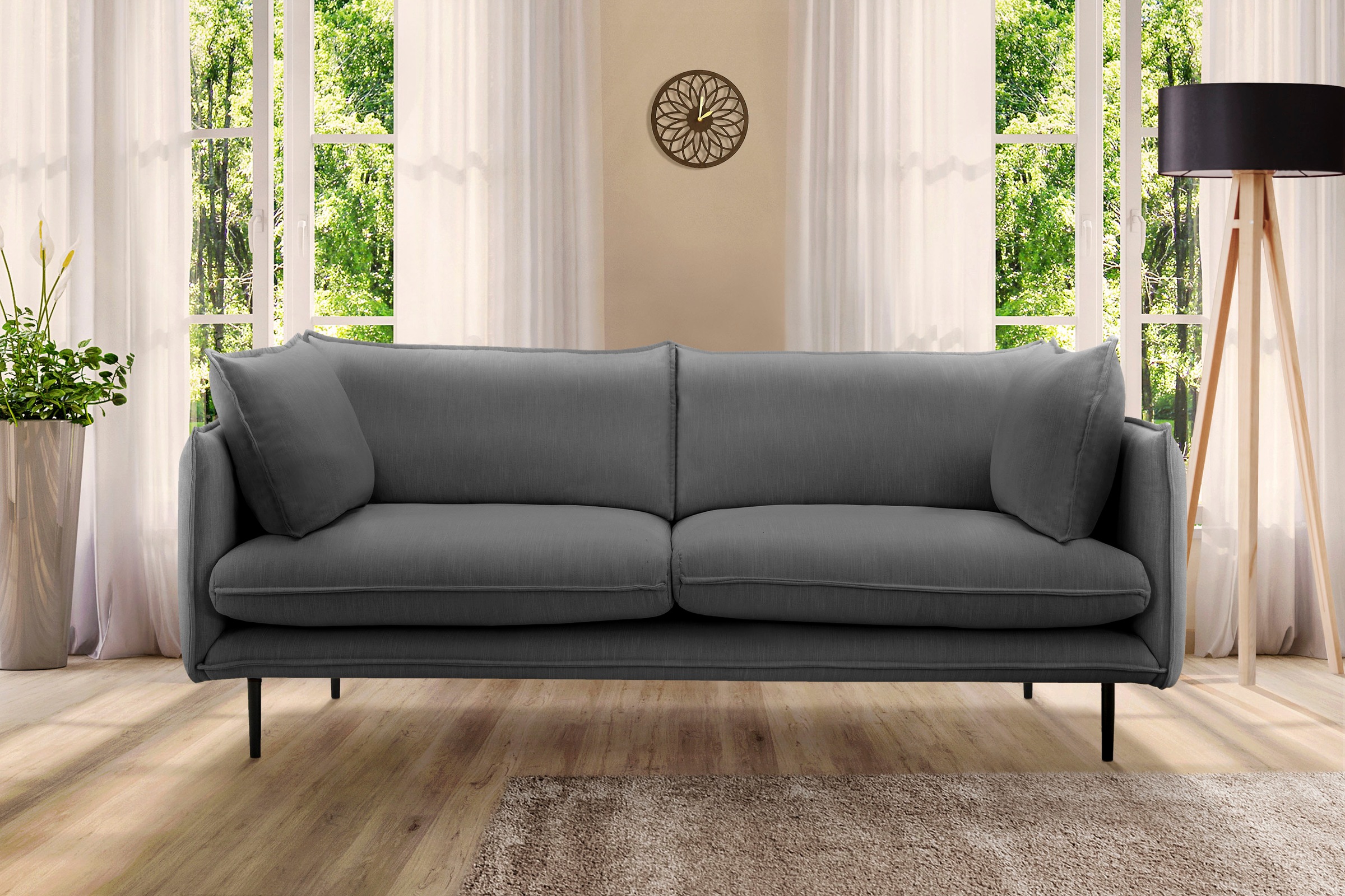 Home affaire 3-Sitzer "Somba" mit dickem Keder und eleganter Optik günstig online kaufen