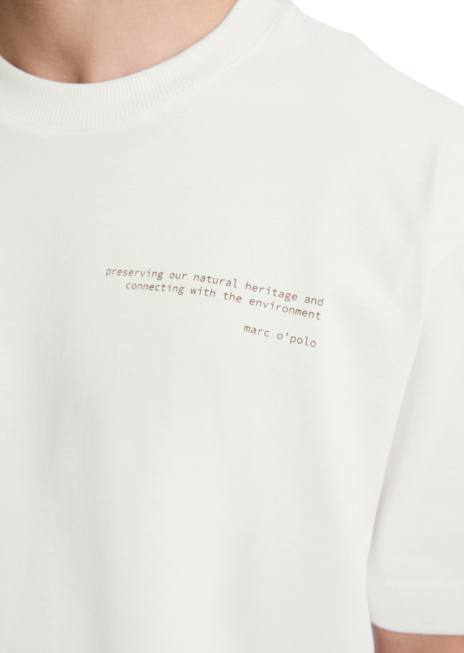 Marc O'Polo T-Shirt »mit Natur-Rückenprint«