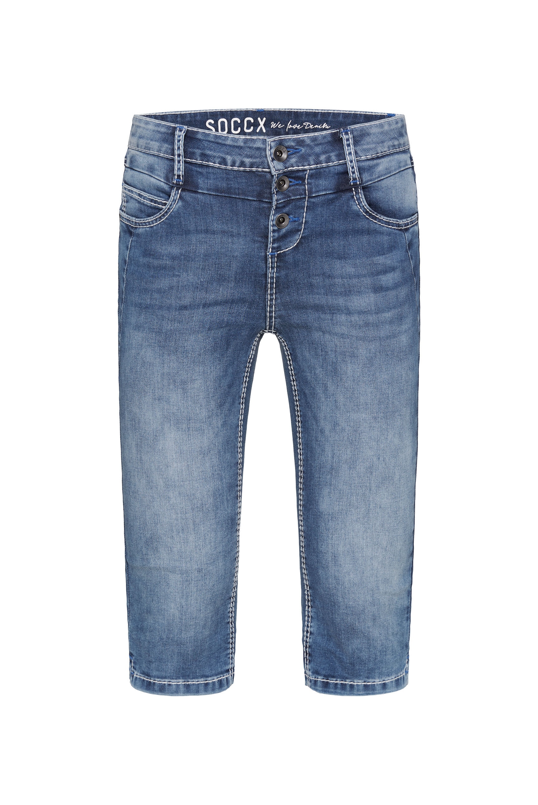 SOCCX Jeansshorts, mit normaler Leibhöhe