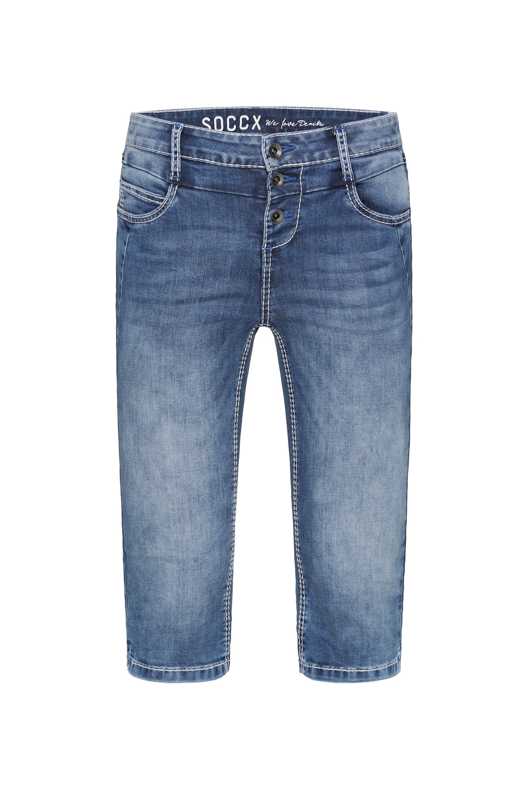 SOCCX Jeansshorts, mit normaler Leibhöhe günstig online kaufen