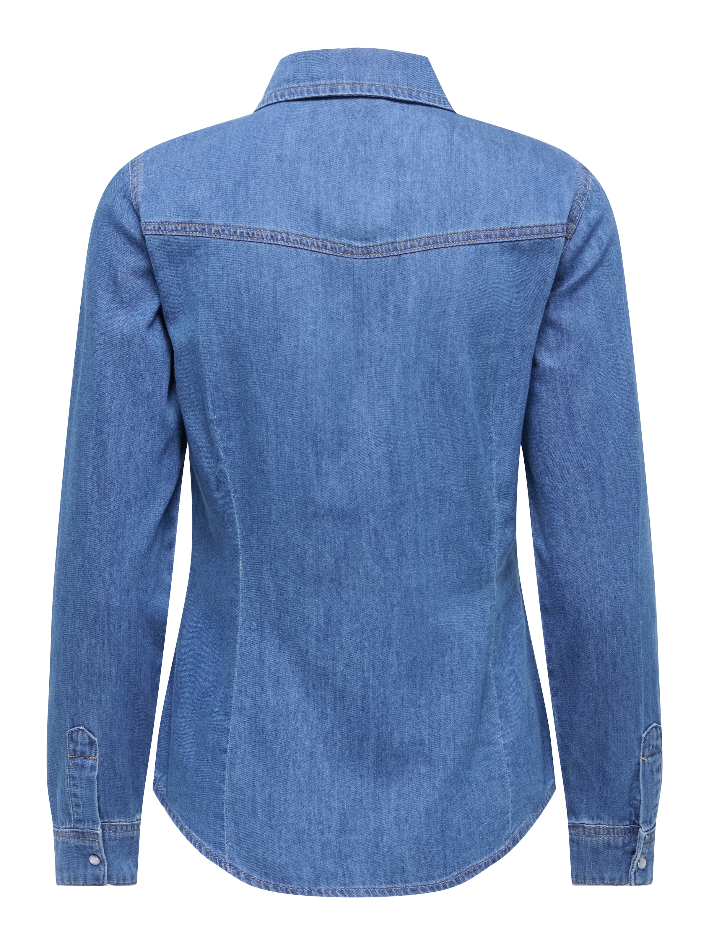 JDY Jeansbluse »JDYSANDIE L/S SHIRT DNM« Baumwolle, Denim, slim fit