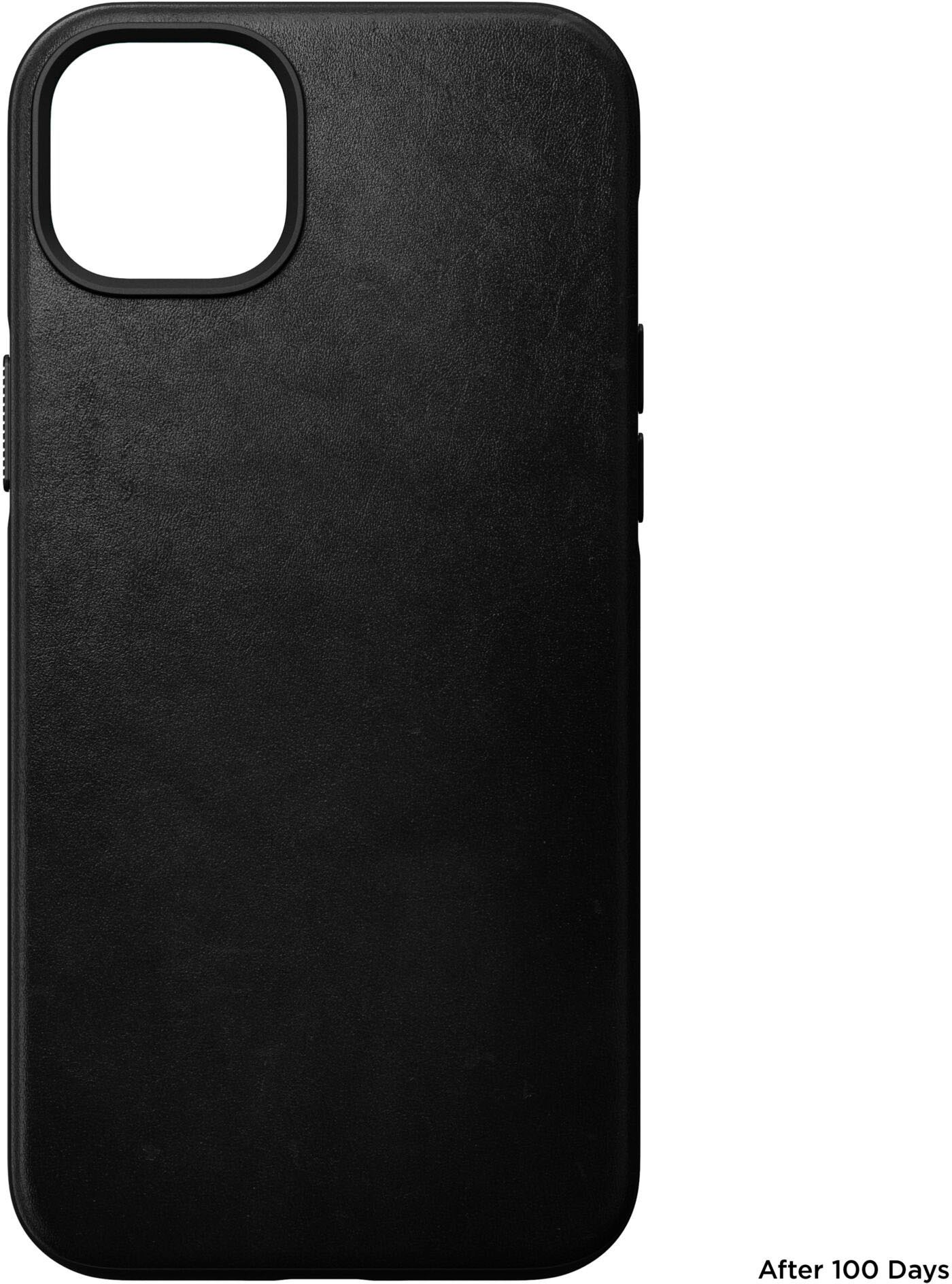 Nomad Handyhülle »Modern Leather Case iPhone 14 Max«, Polycarbonat und hochwertigem Echtleder