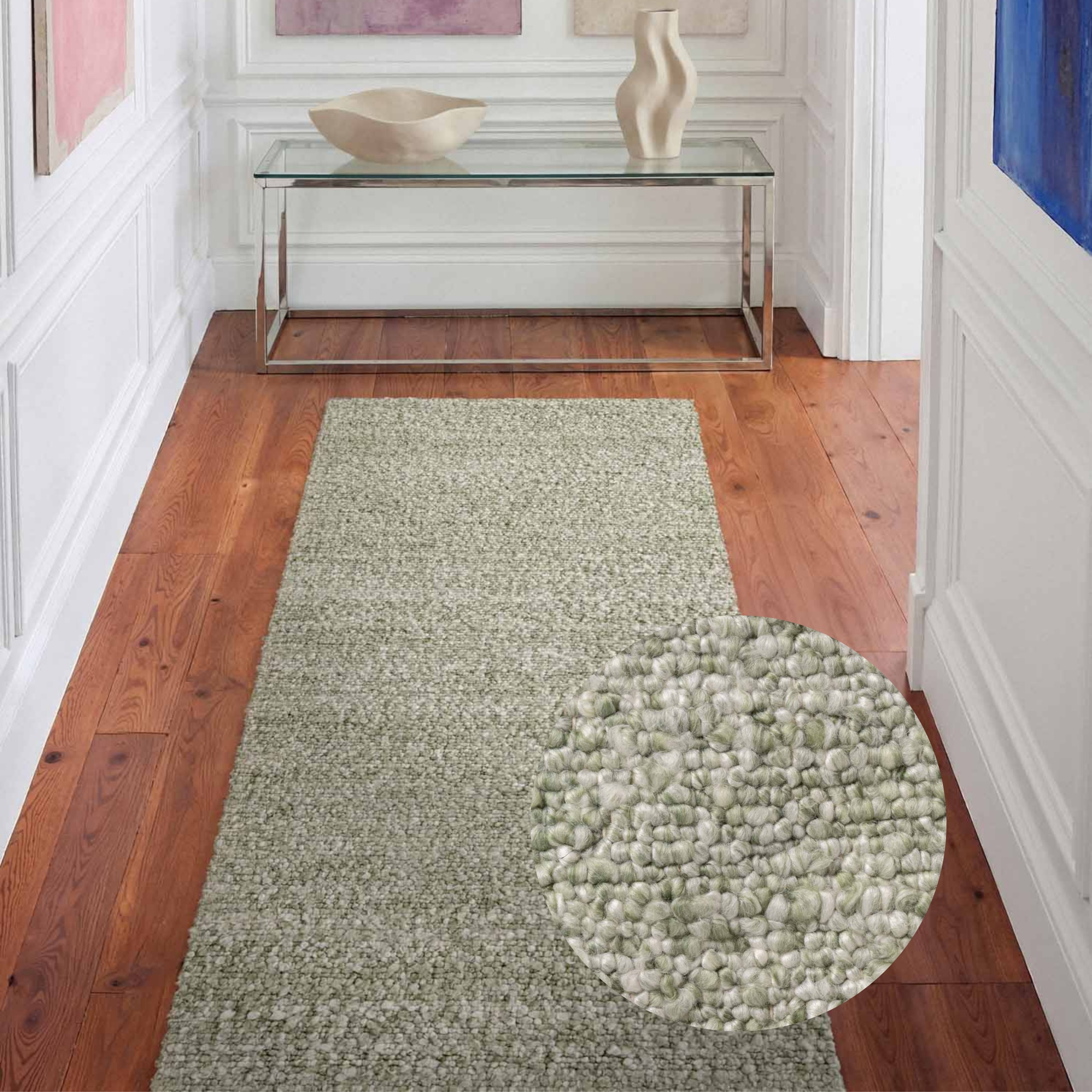 Ted Baker Teppich "Soft Bouclé Portobello, auch als Läufer" rechteckig 10 mm Höhe Woll-Optik, Bouclé Meliert, Wohnzimmer, Esszimmer, Schlafzimmer, Flur