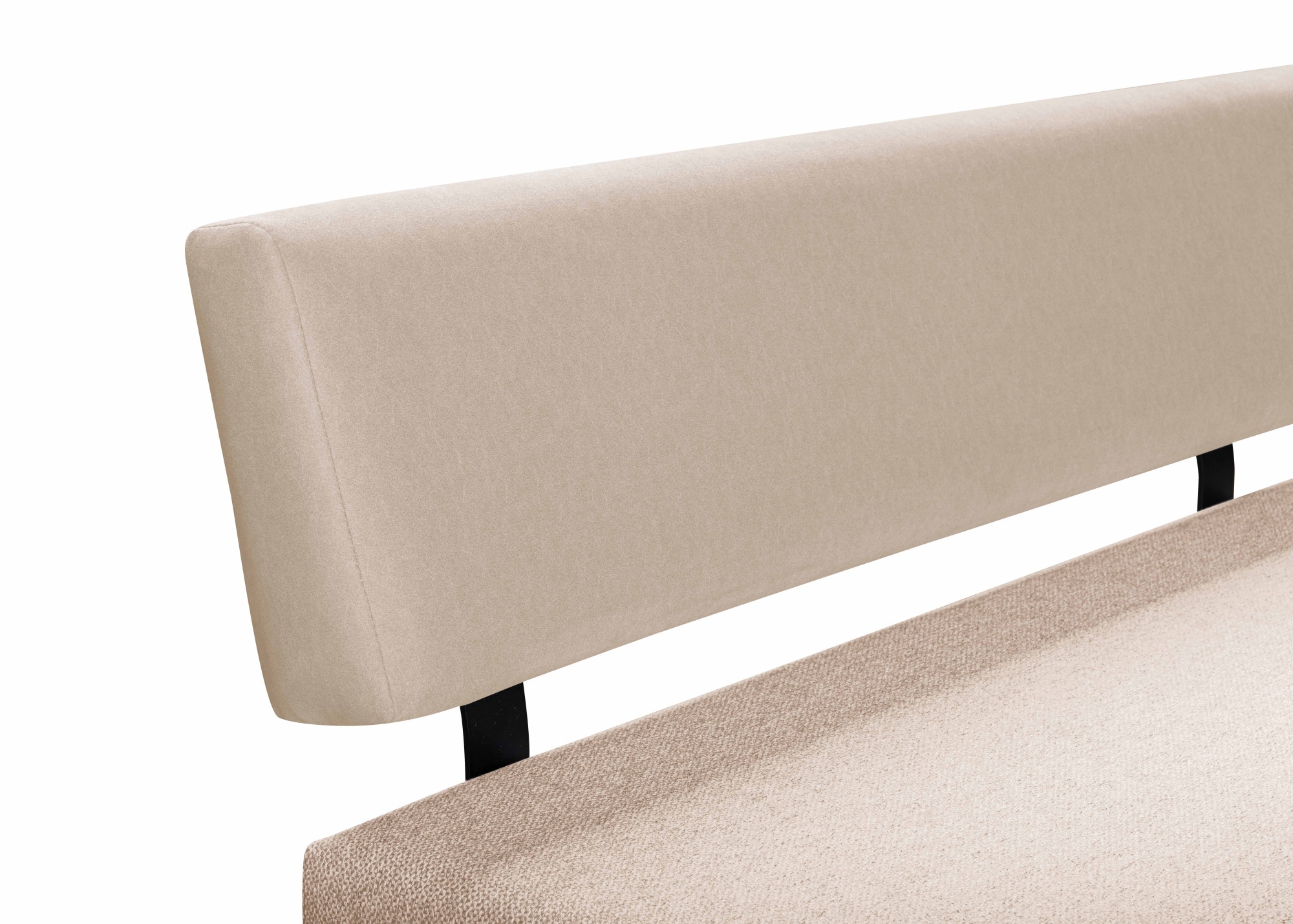 Home affaire Sitzbank »Gabi Esszimmerbank, Bank, Küchenbank, Polsterbank« Gestell aus matt-schwarzem Flachmetall, stabil, 2-Stoff-Design