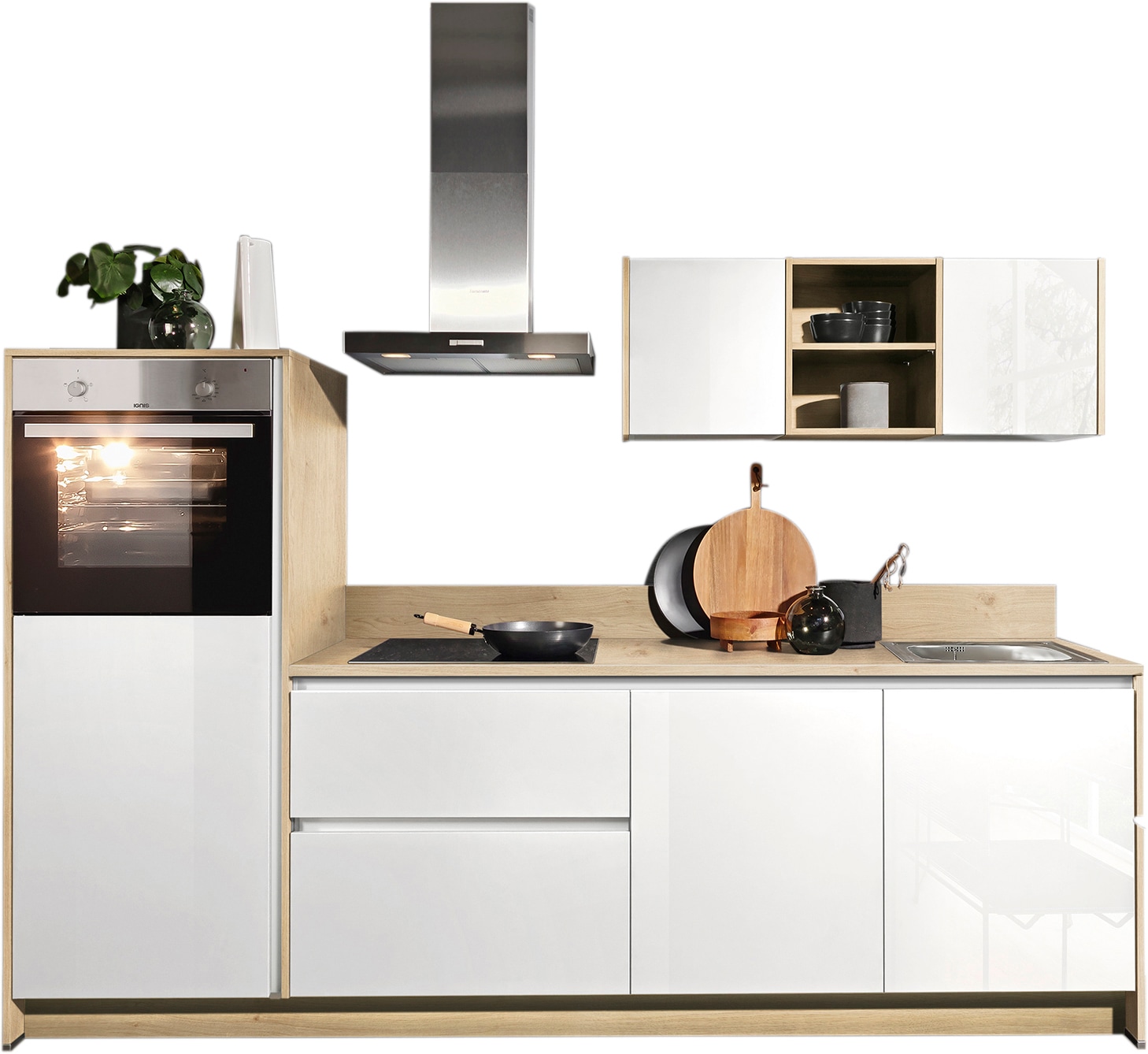 KOCHSTATION Küche "KS-Sakura, vormontiert, mit Vollauszügen und höhenverste günstig online kaufen