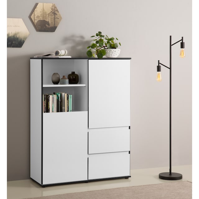 HELA Highboard »Ariana«, mit angeschrägten Griffmulden, Breite 100 cm | BAUR