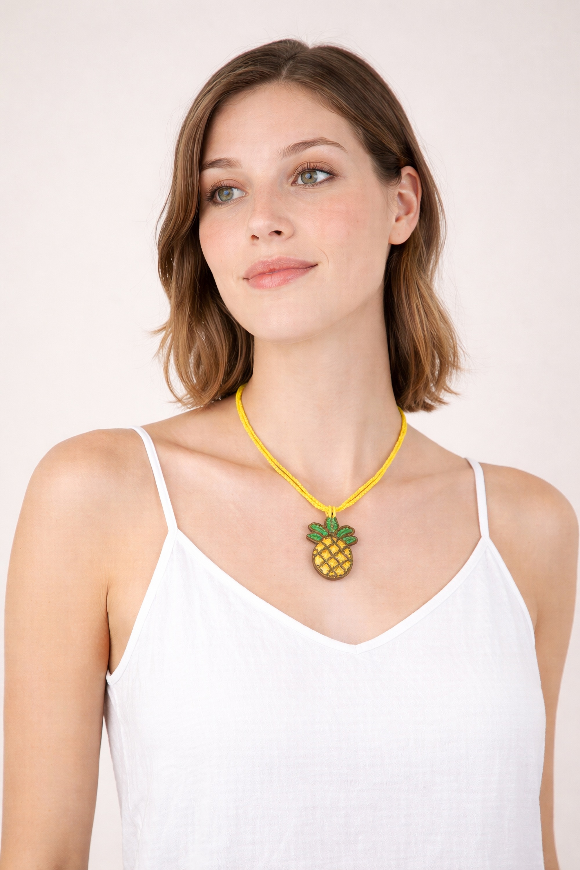 COLLEZIONE ALESSANDRO Kette mit Anhänger "Pineapple" mit echten Glasperlen günstig online kaufen