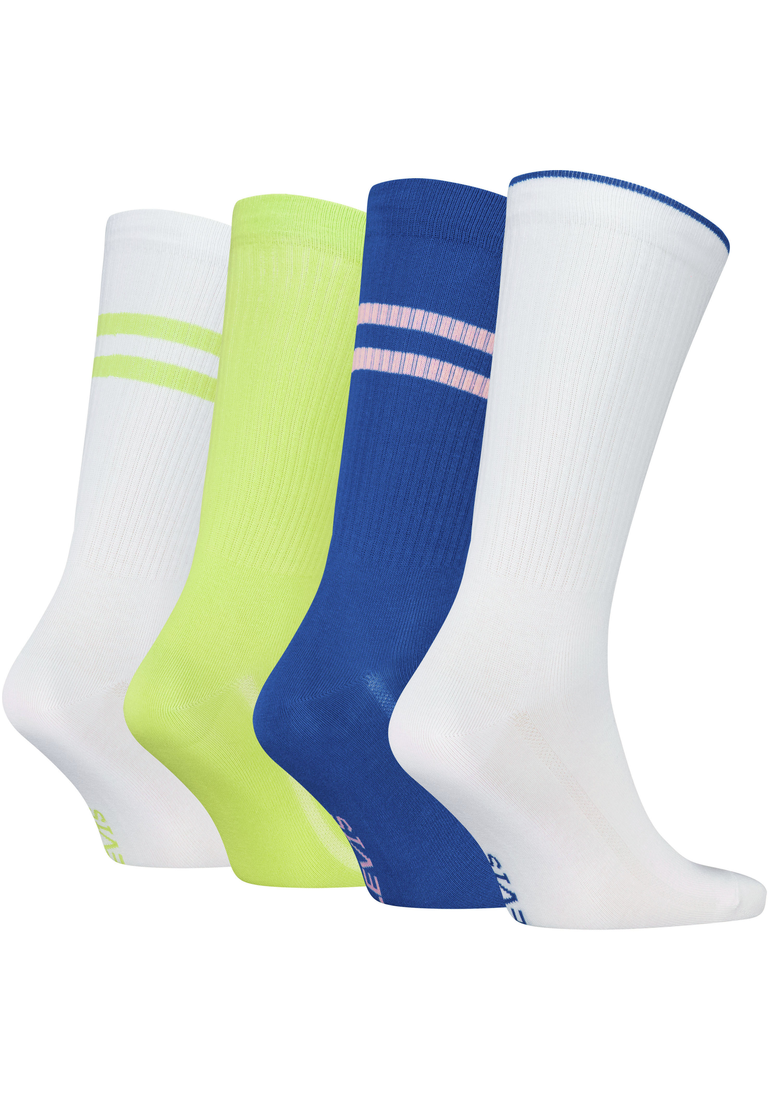 Thumbnail - Levis Socken 4 Stk. tlg. mit farblich abgesetzten Streifen, Geschenkbox