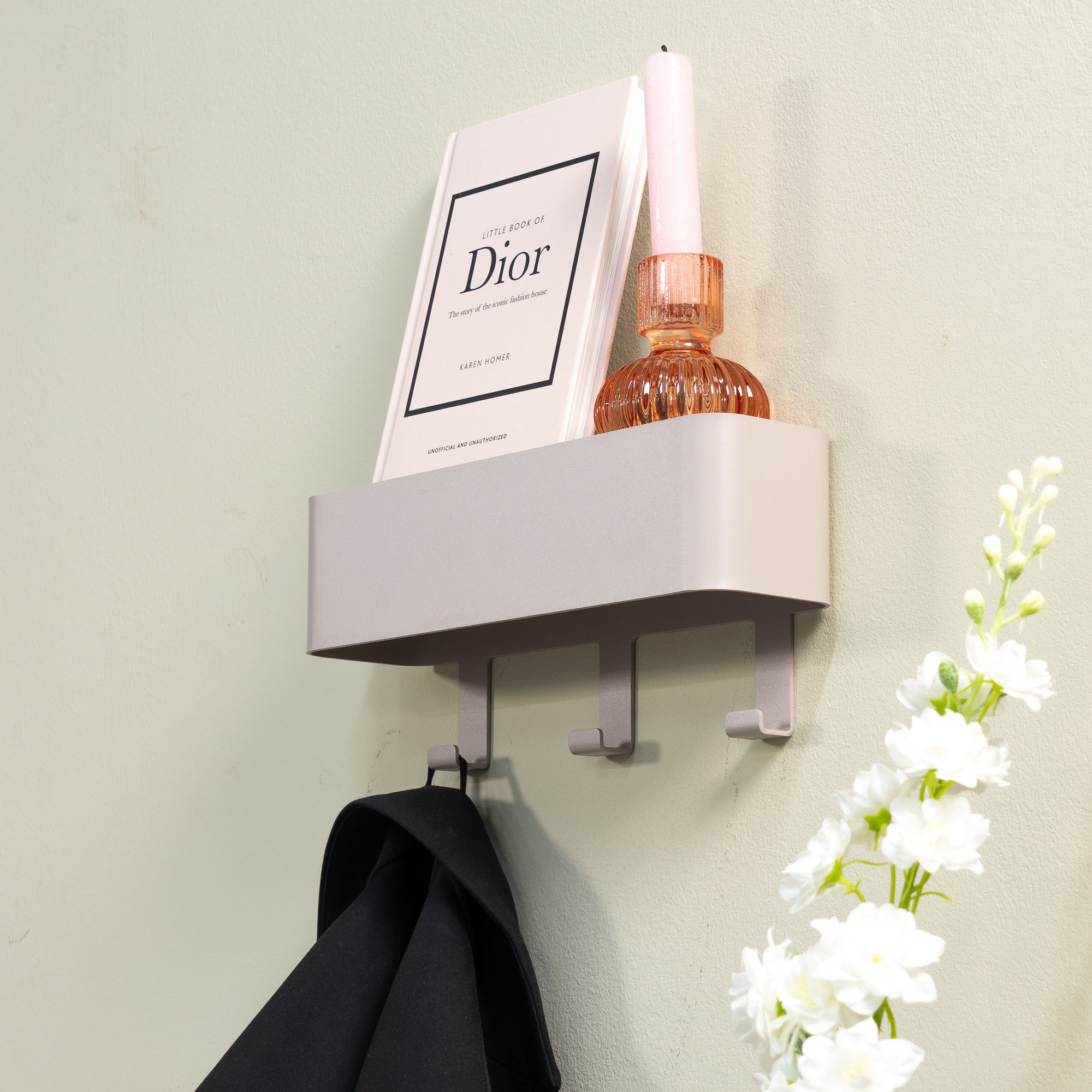 Spinder Design Garderobenhaken Metall, Breite 27 cm