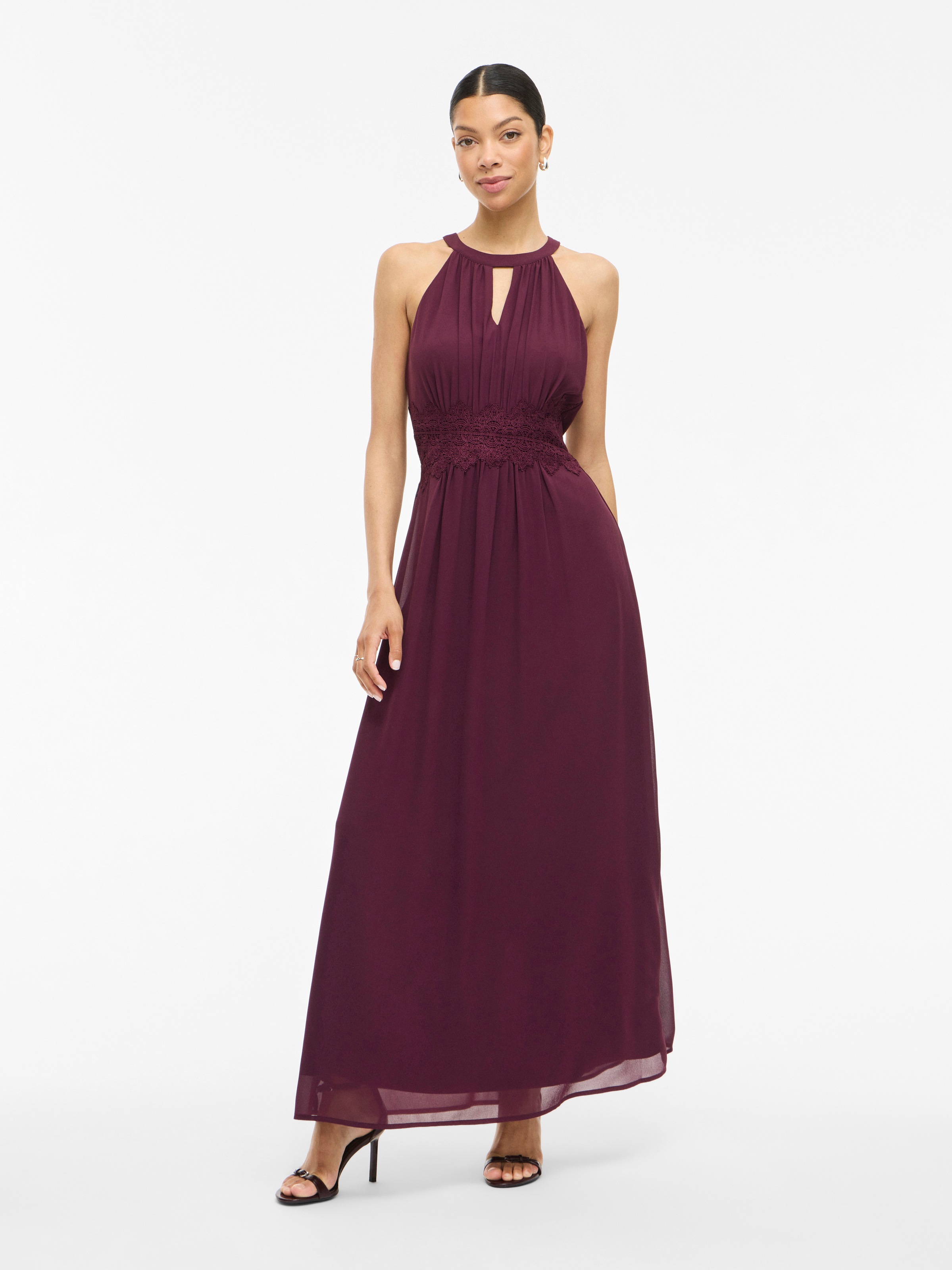 Vila Maxikleid »VIMILINA HALTERNECK MAXI DRESS - NOOS«