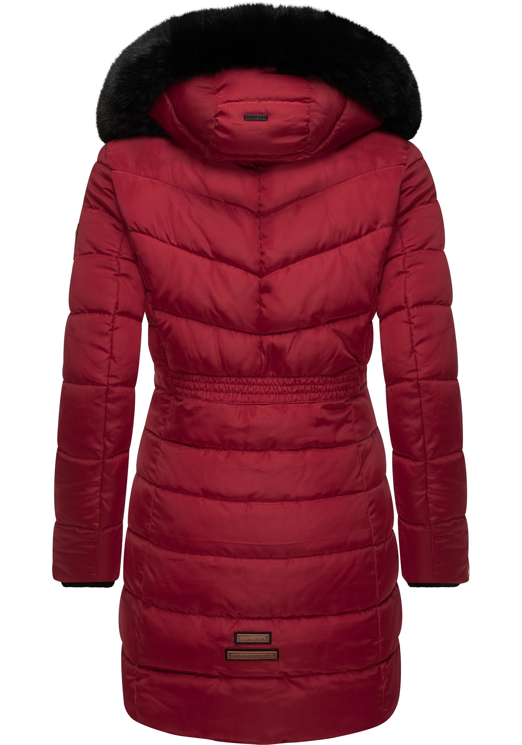 Navahoo Steppmantel »Paula«, stylischer Winter Parka m. edlem Fellimitat